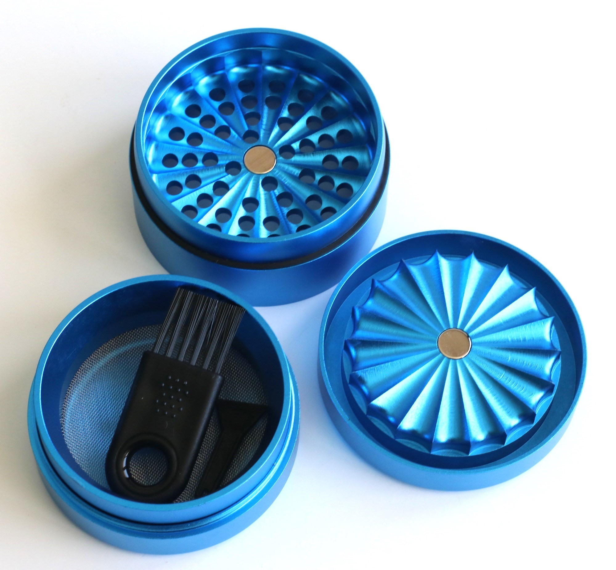 60mm PRO 420 Apollo Grinder-State of the Art Herb Crusher-Blue