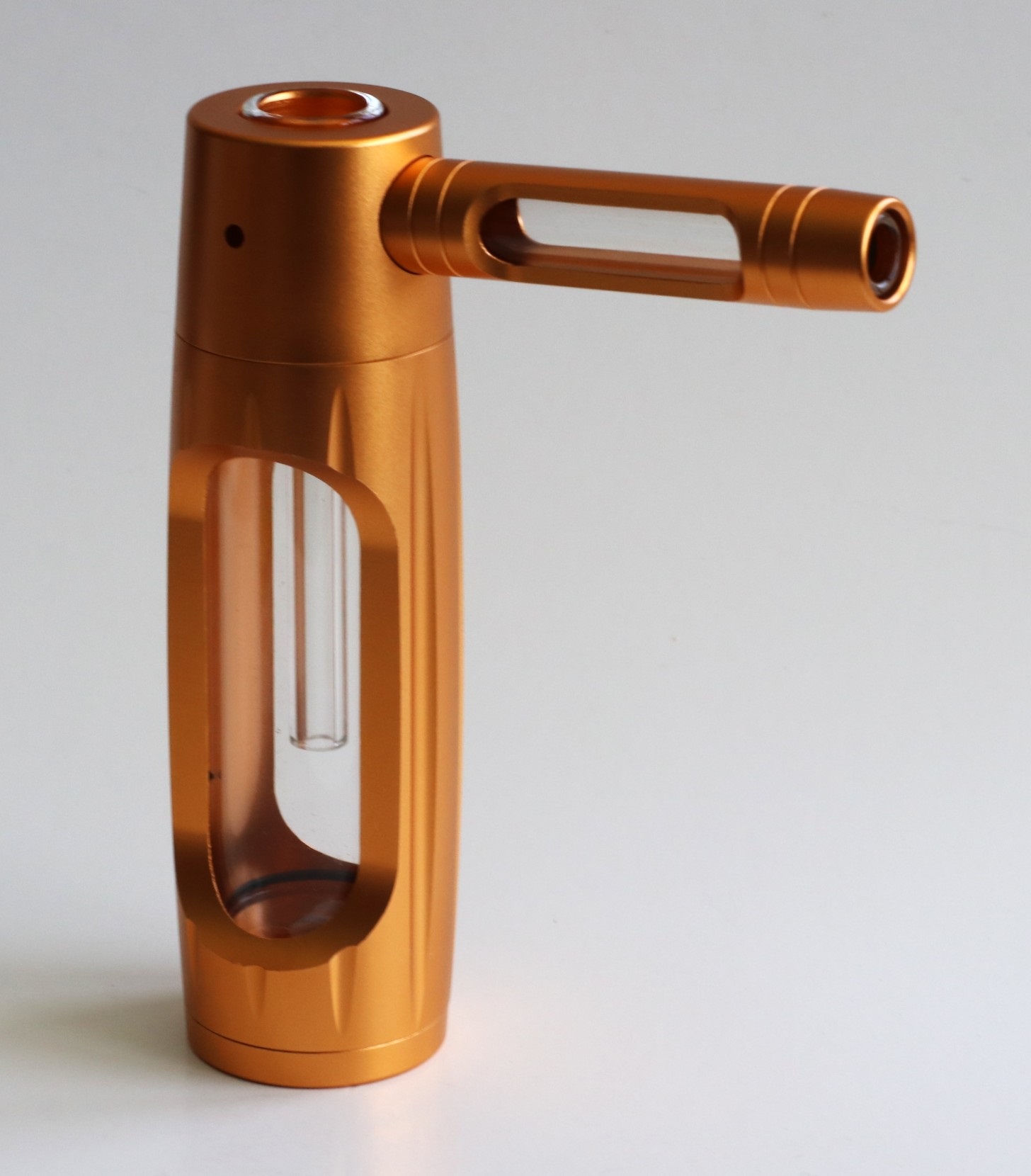 PRO420 Glass & Aluminum 6? Bubbler-Water Pipe-Easy to Clean-Perfect Small Bubbler