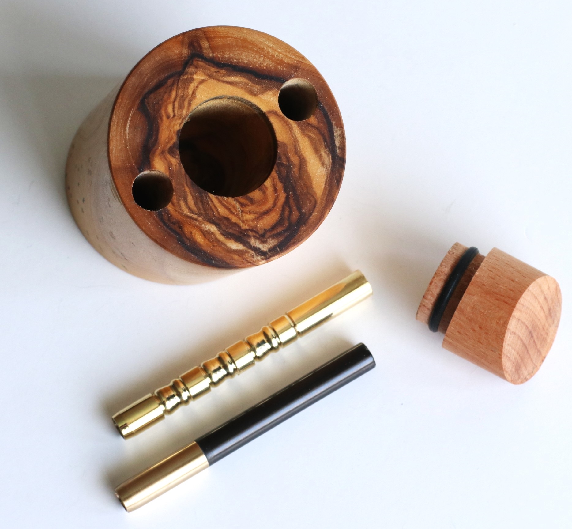 Olive Wood Table Top Dugout-Unique one of a kind design