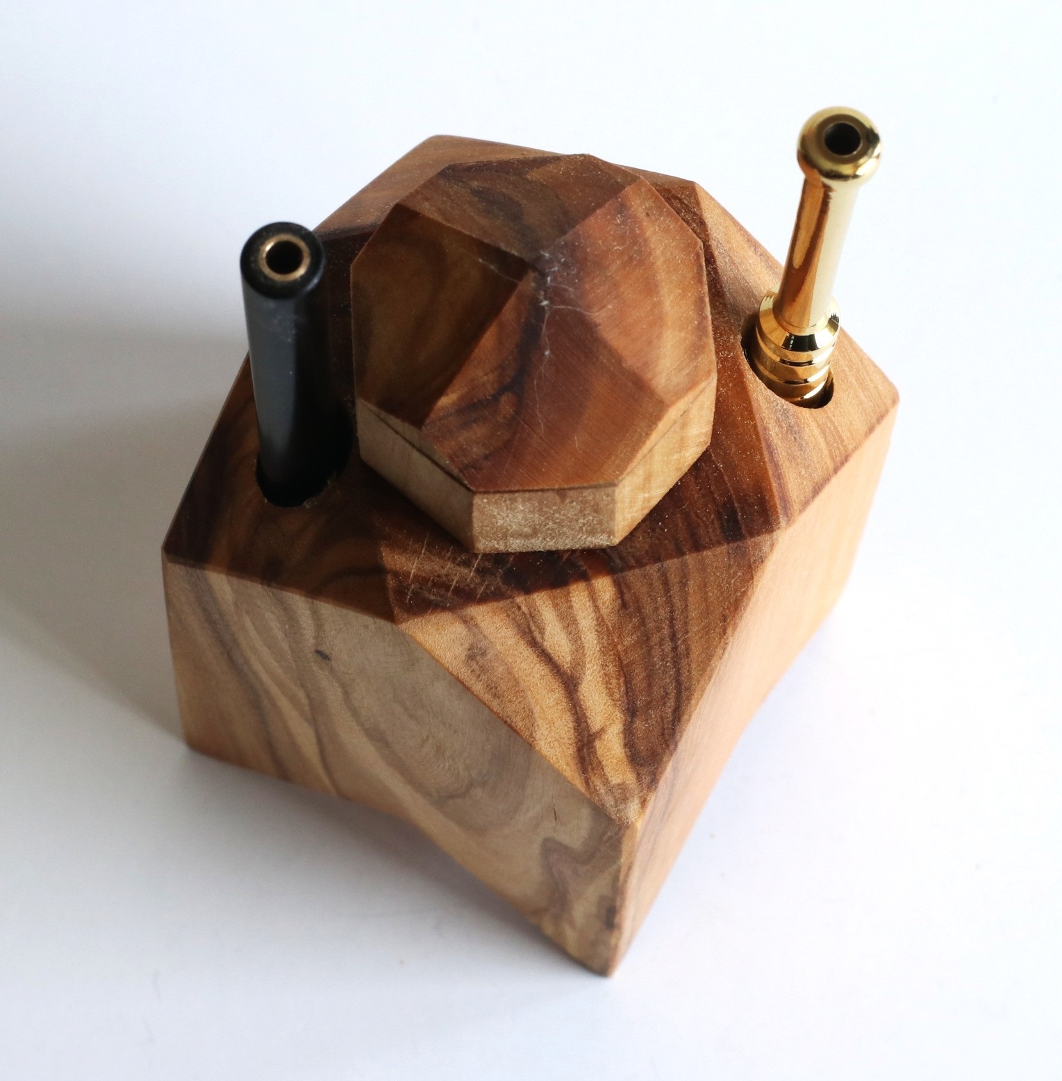 Olive Wood Table Top Dugout-Unique one of a kind design