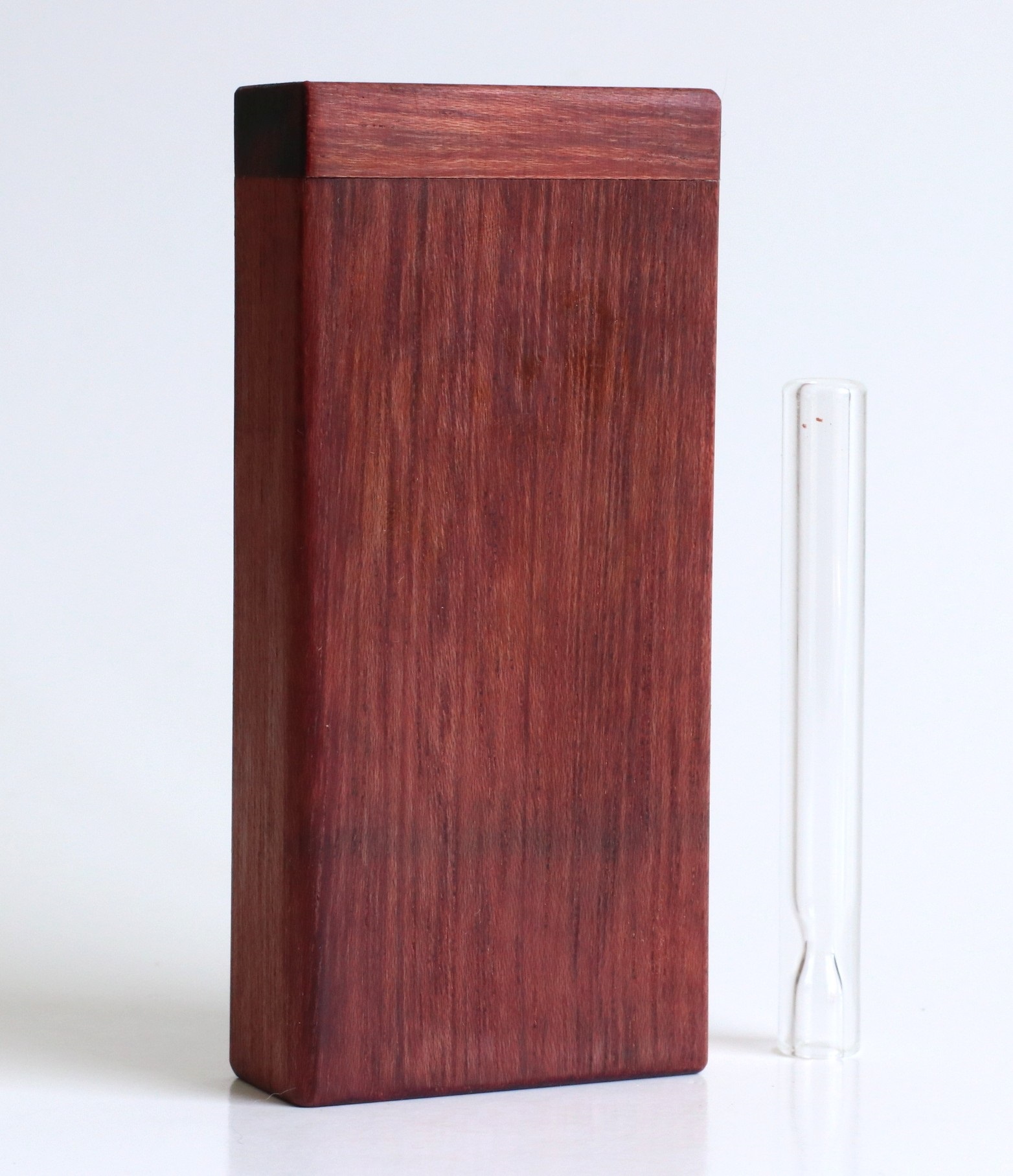 Purple Heart Wood Dugout-PRO420- Premium Stash Box with One Hitter & Stash Cleaner