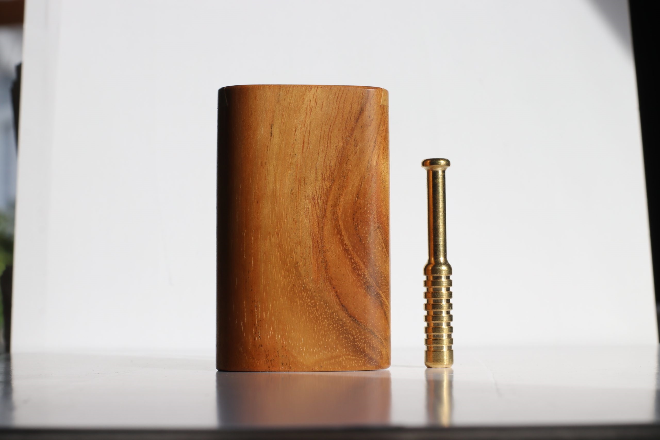 One of a Kind Teak Wood Dugout & One Hitter