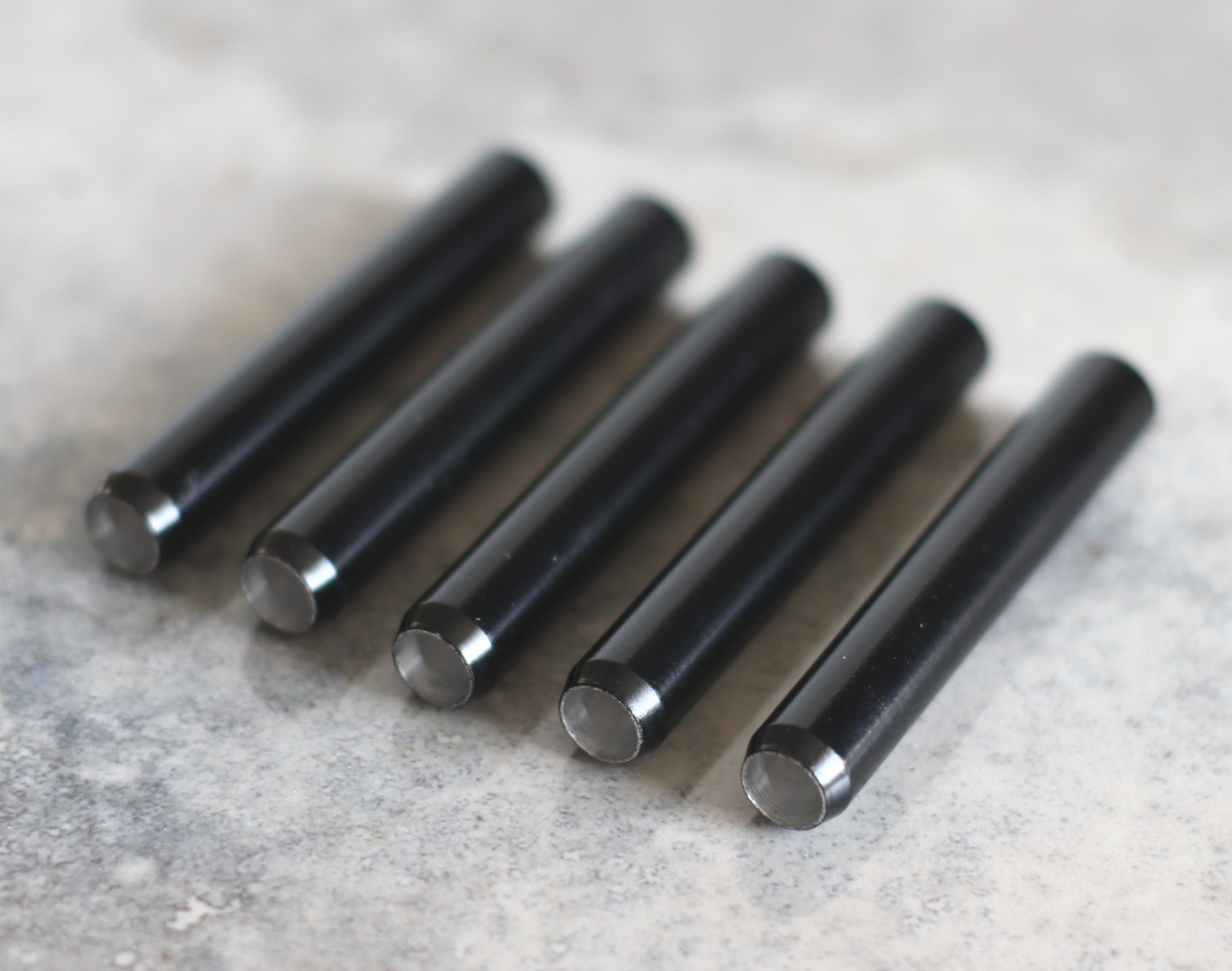 2" Straight Black One Hitter Pipes - Straight Black One Hitter Pipe