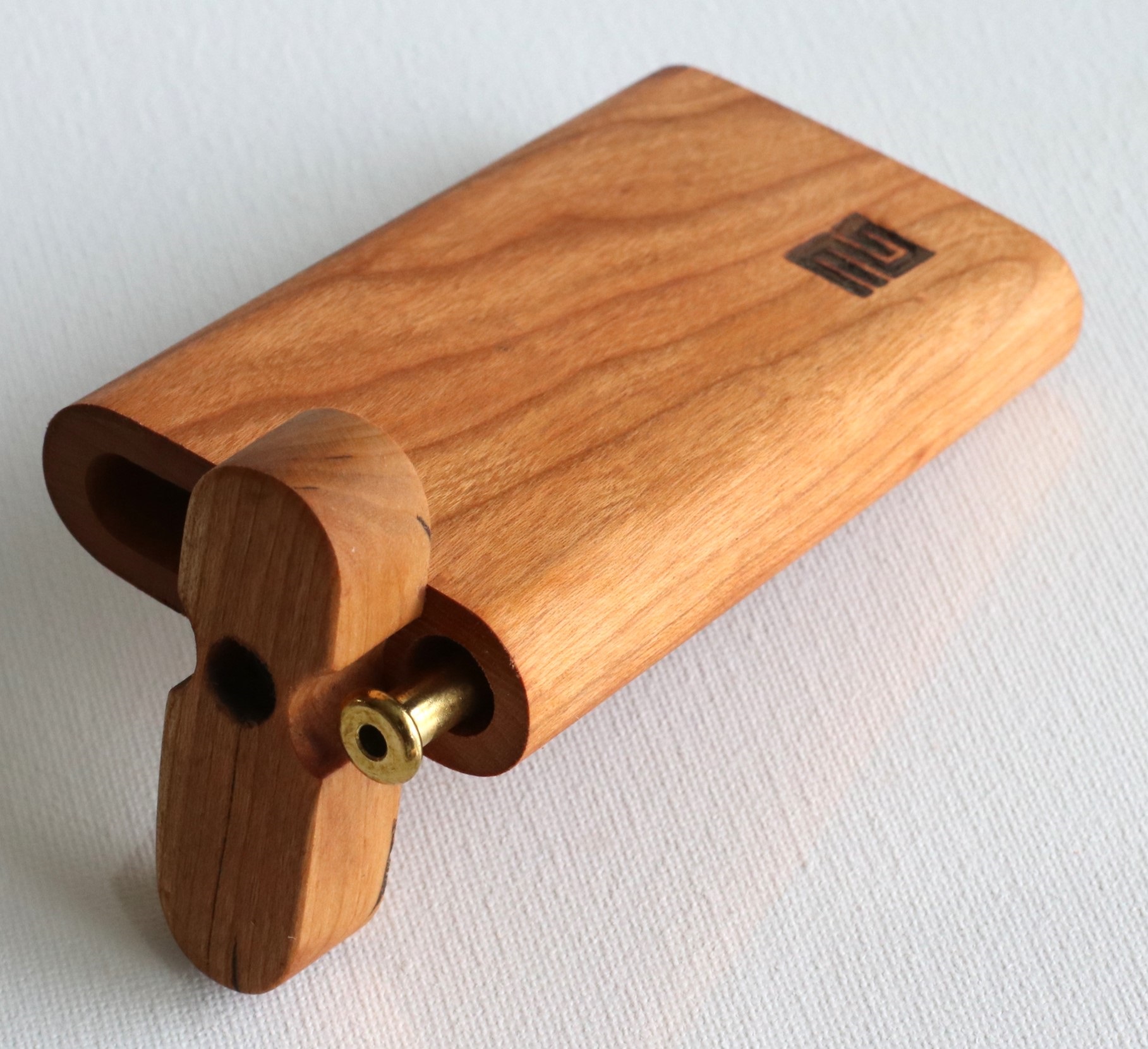 Cherry Wood Dugouts by 3rd Grain-American Crafted Swivel Lid Dugout - Handcrafted Wood Dugout