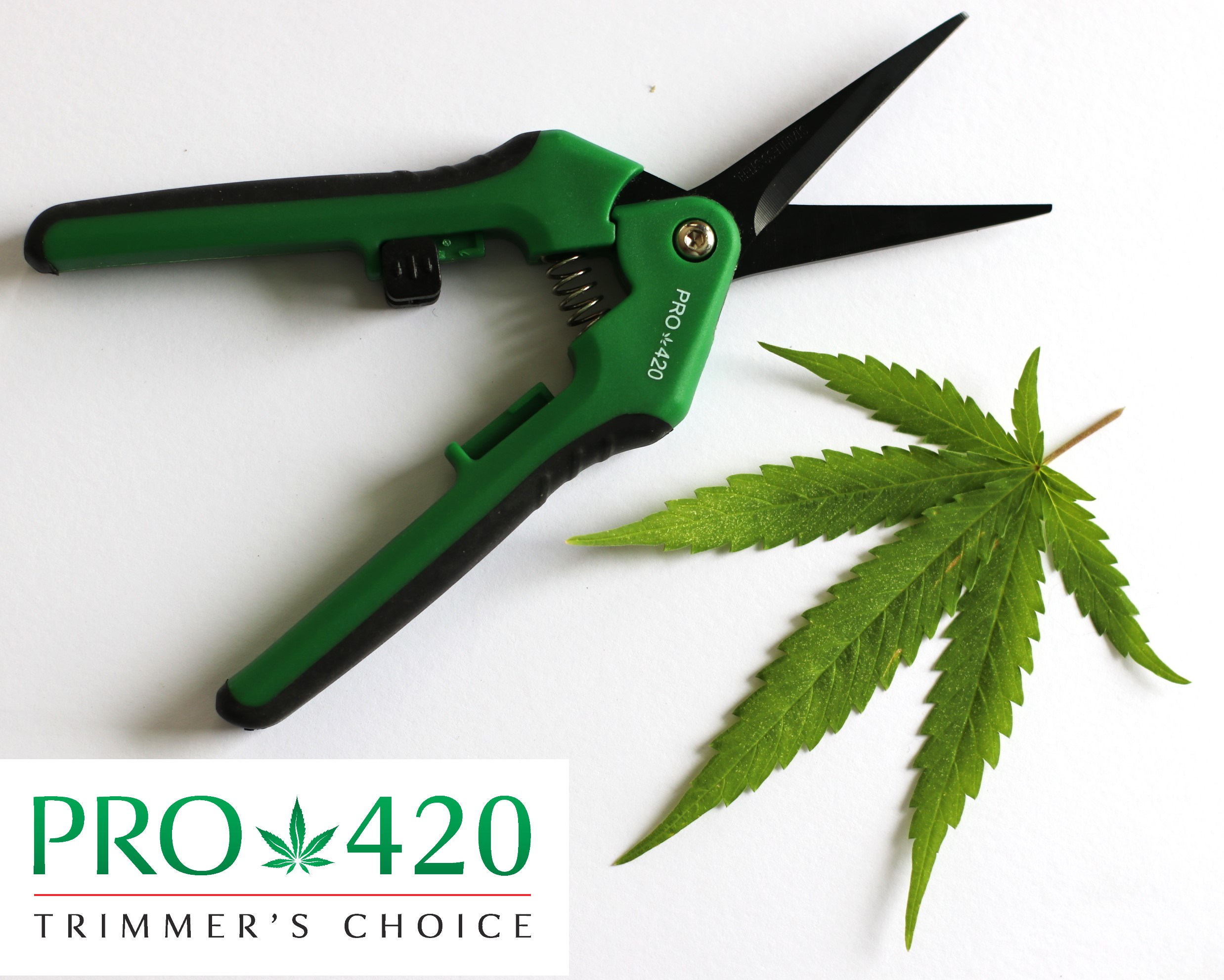 PRO 420 Scissors- Spring Loaded- Professional Manicure Scissors for Cannabis - Spring Loaded Scissors