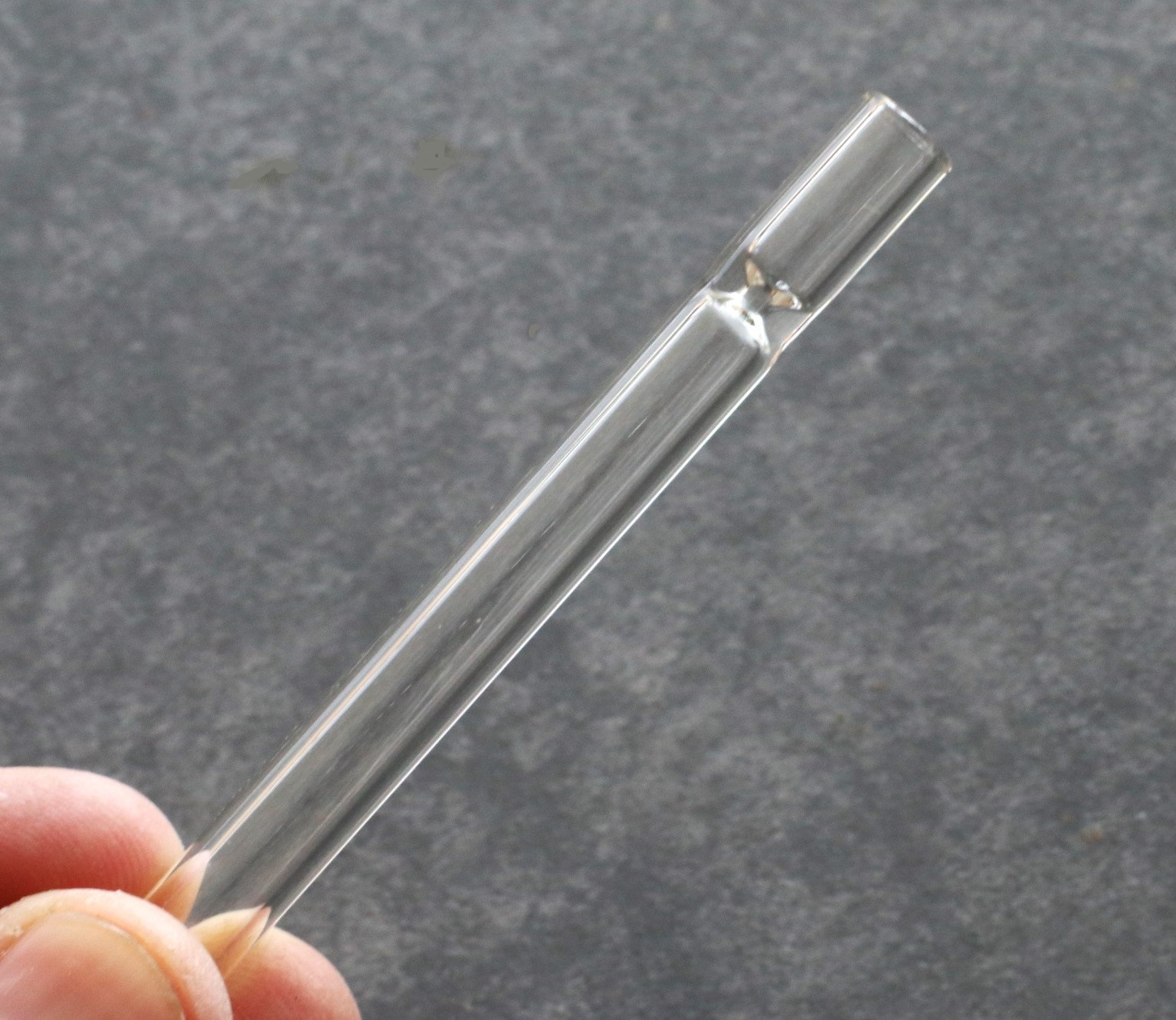 3" Glass One Hitter Pipe-8mm Diameter-Fits most 4" dugouts - 3' Glass One Hitters