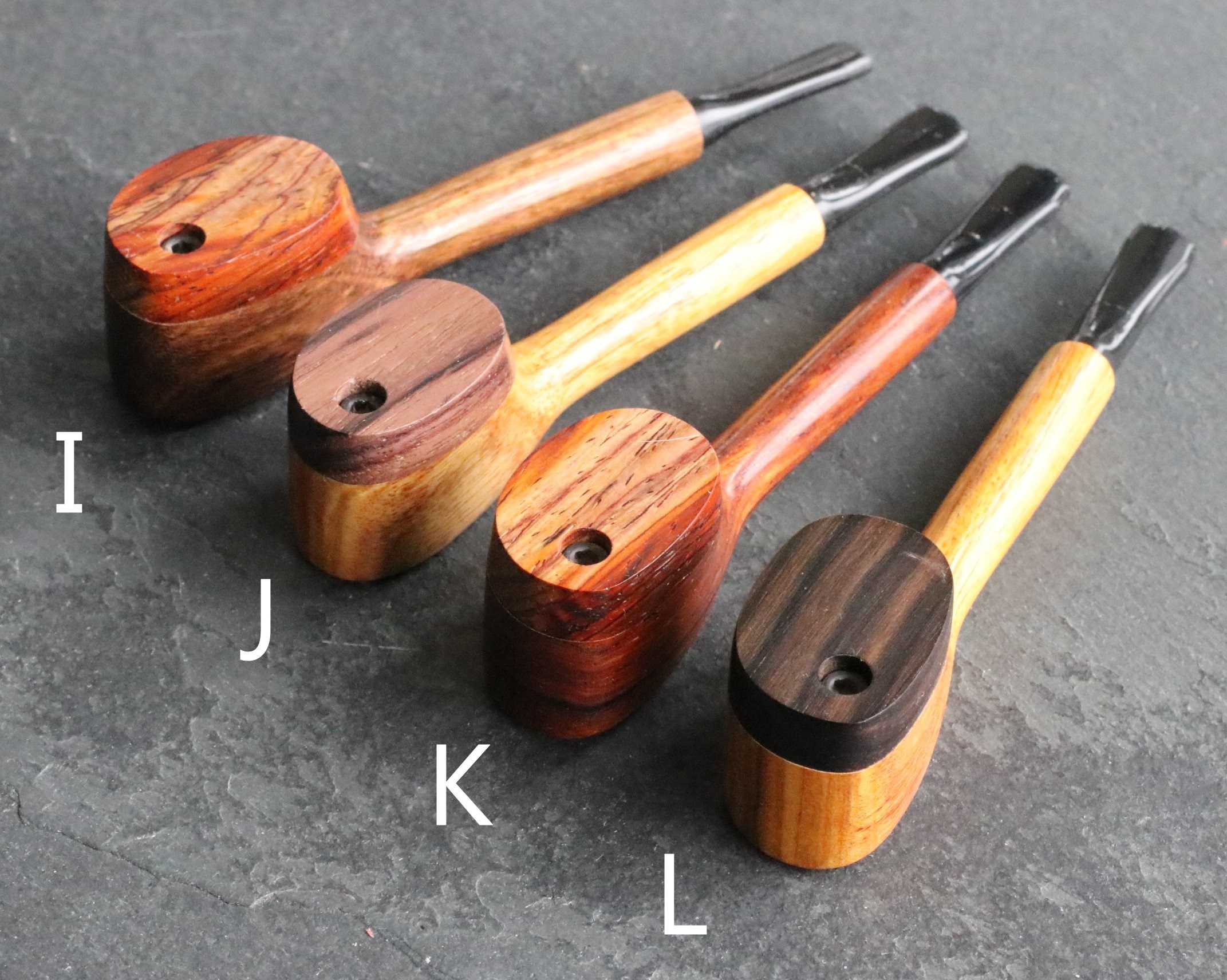 4.5" Swivel Lid Pipe- L77 ROUNDTOP -Exotic Wood Pipe- Smoking Bowl-Wood Pipe