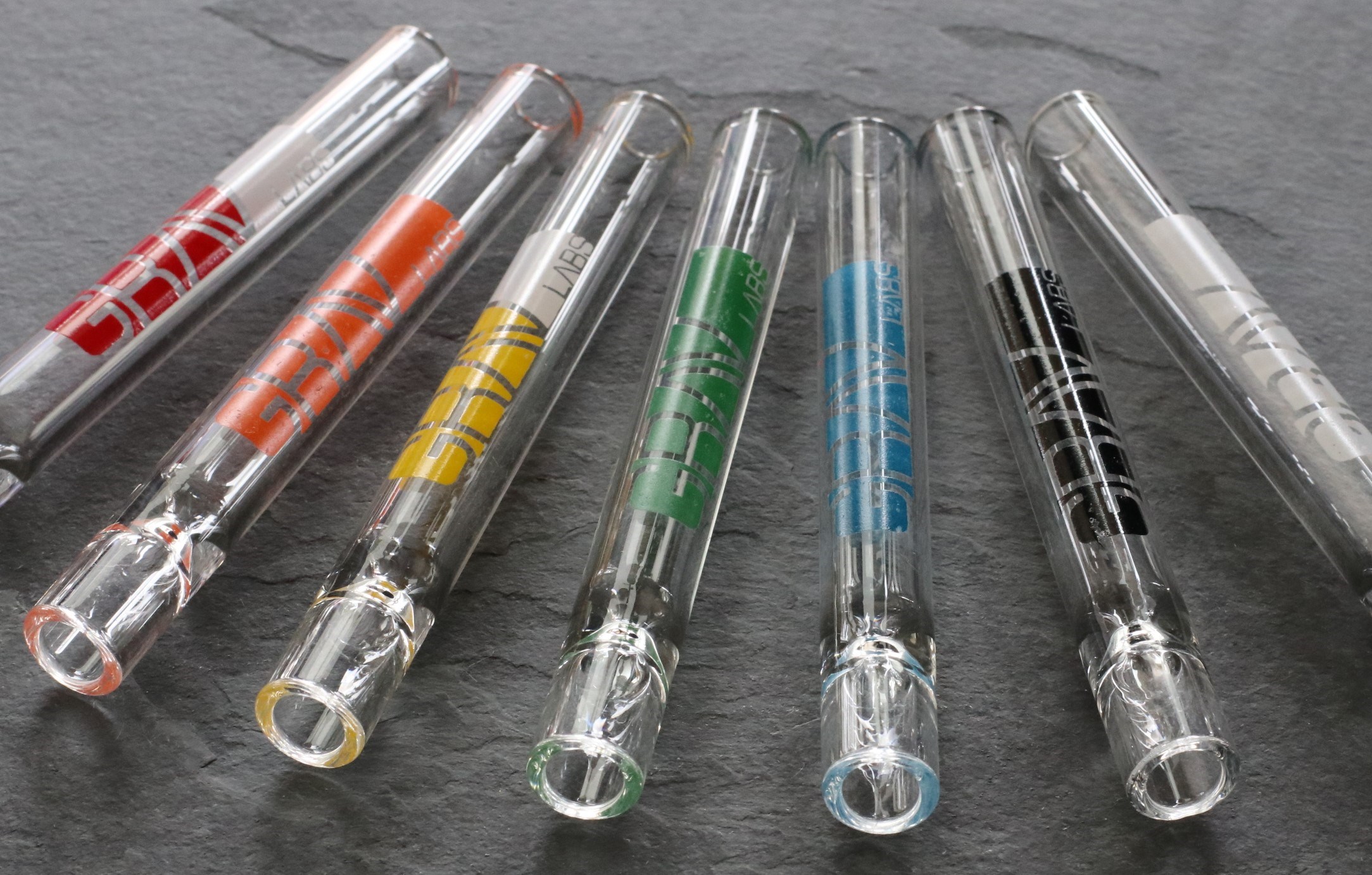 4" GRAV Glass One Hitters- Multiple colors- Solid Multi Hitter Pipe - 4.5' Glass One Hitter PIpes