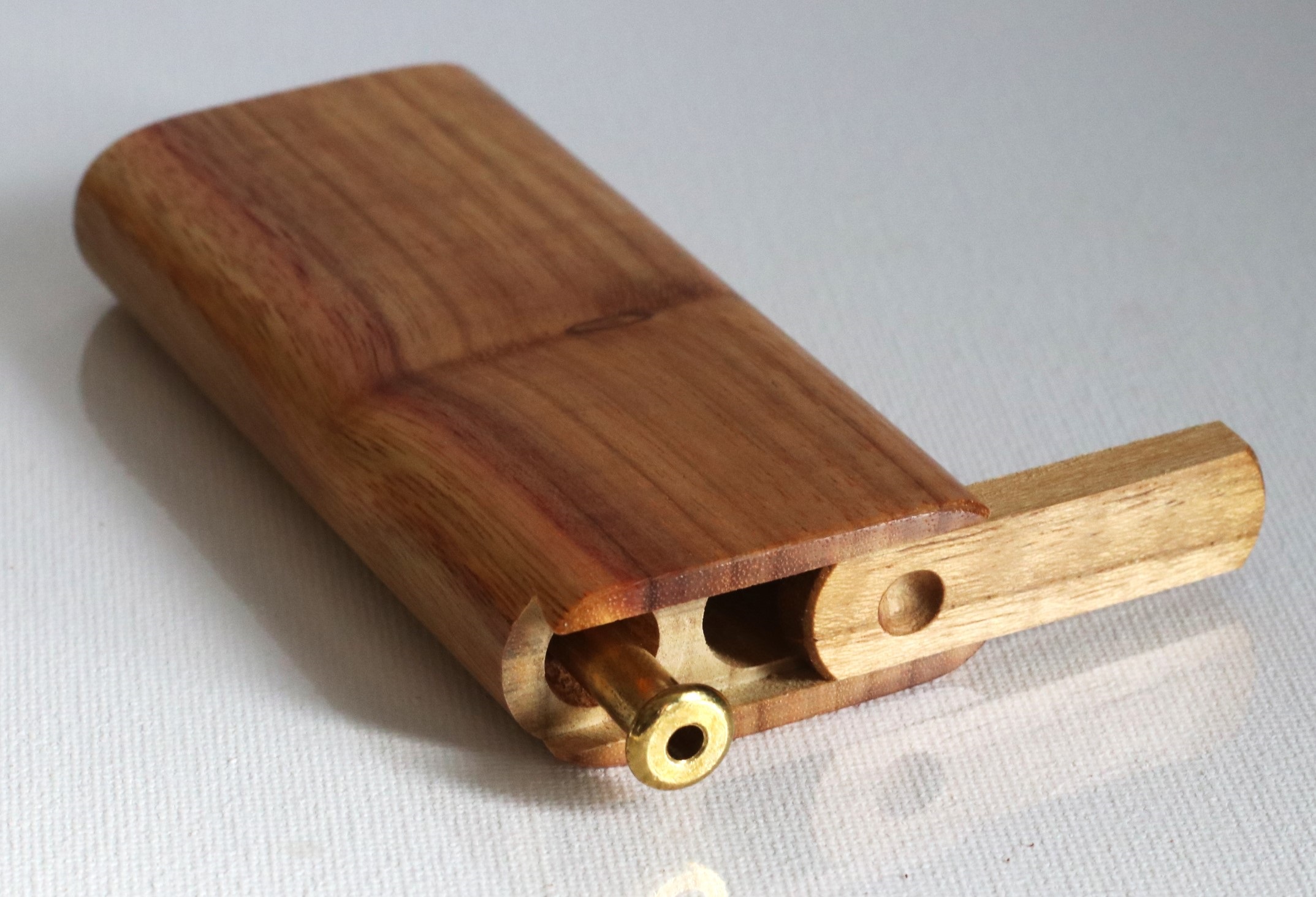 3" & 4" Mahogany Slider Lid Dugouts & One Hitter- Slider Lid- Classy Gift for Smokers - Handcrafted Wood Dugout