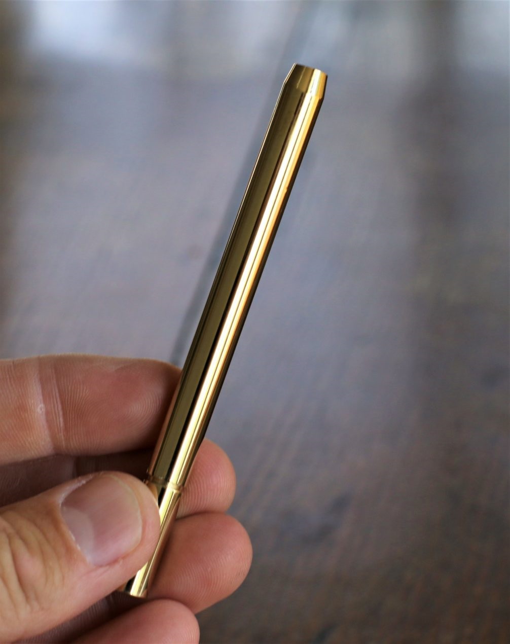 3" Straight Brass One Hitter Pipe - Brass Pipe by PRO 420