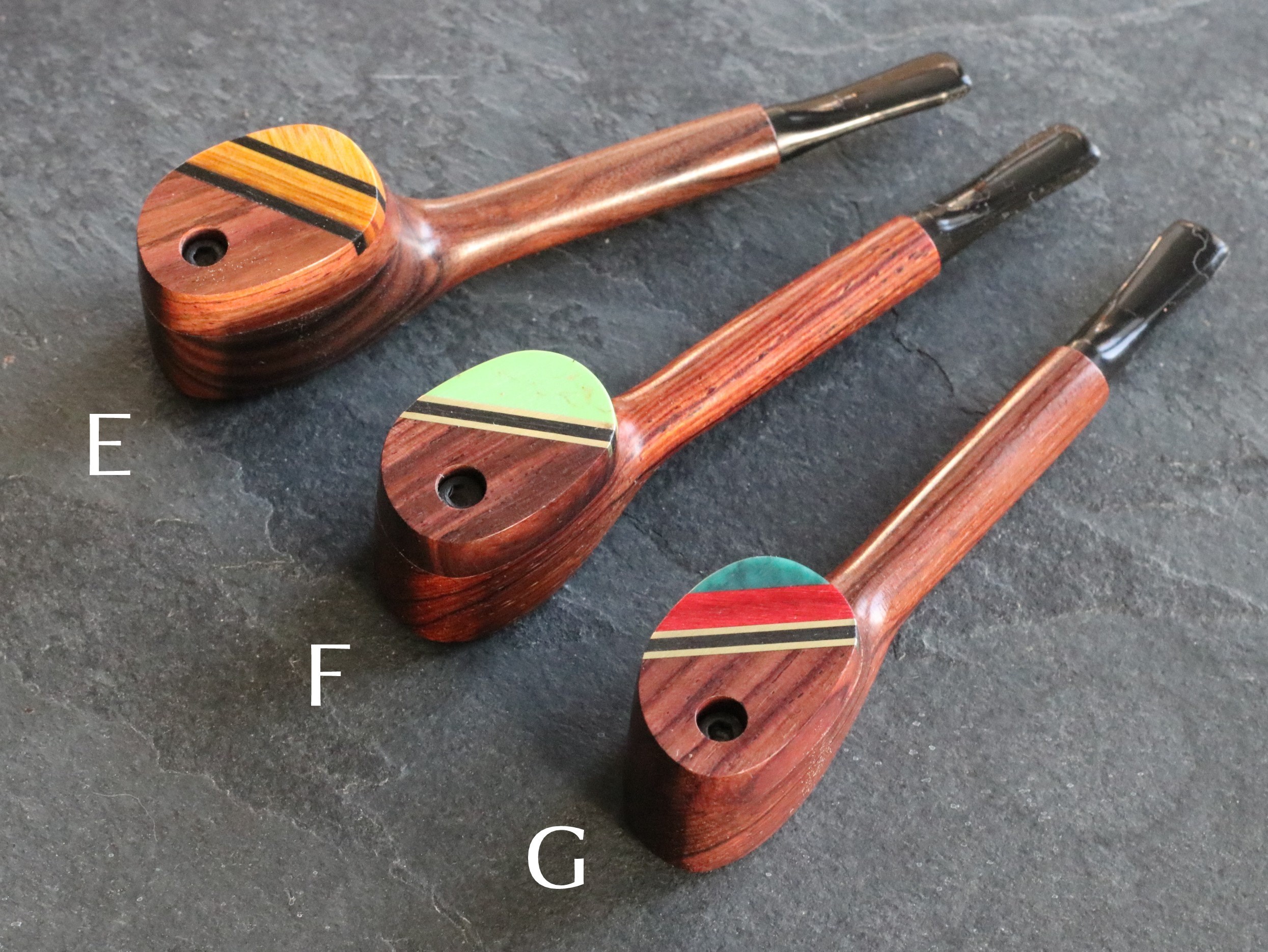 4.5" Swivel Lid Wood Pipe-G9 EXECUTIVE-Handcrafted American Pipe - Exotic Wood Swivel Lid Pipes