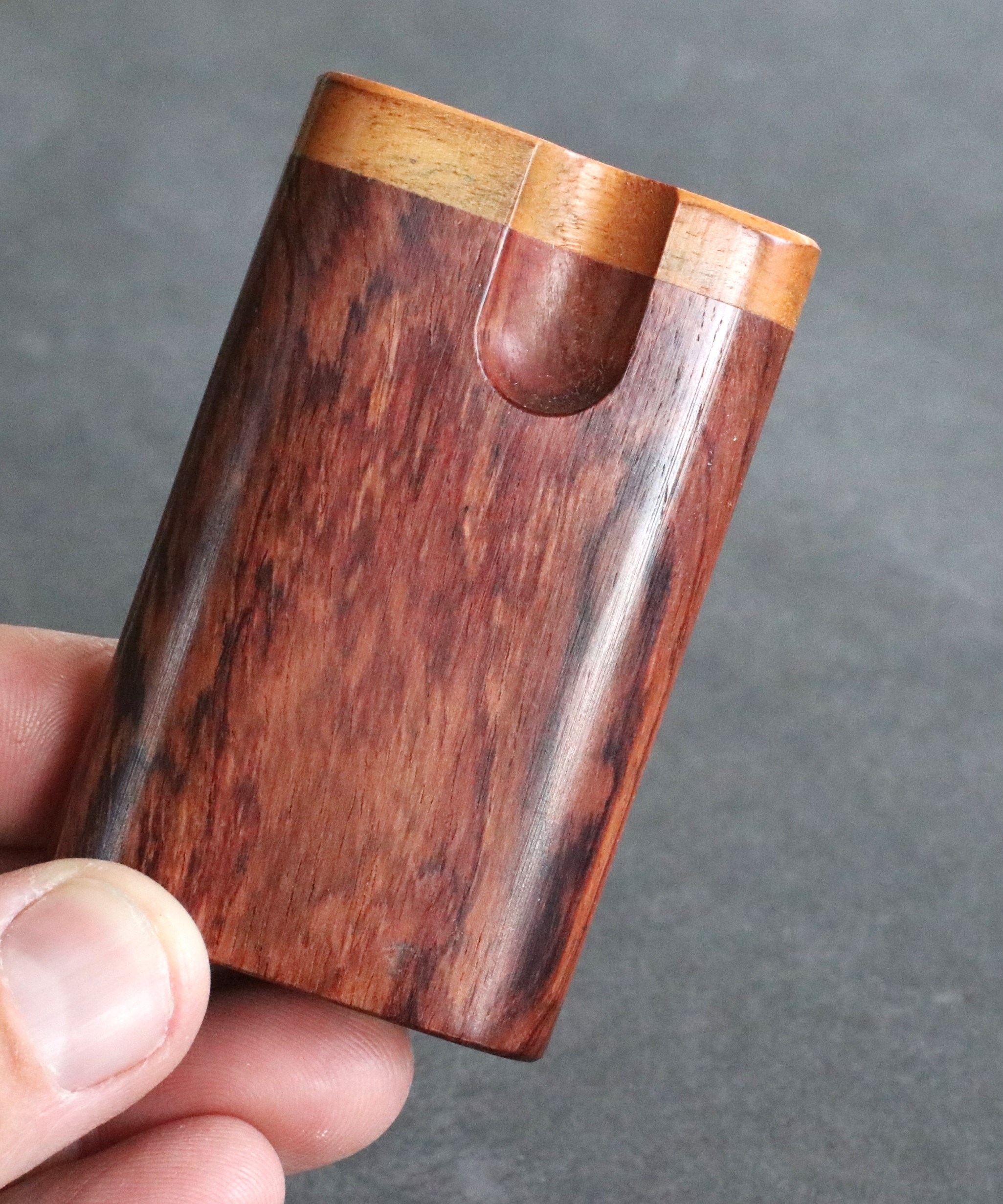 3" & 4" Honduras Swivel Lid Dugouts & One Hitters- Quality Wood Functional Art Best Gift for Smoker's - Cocobolo Swivel Lid Dugout