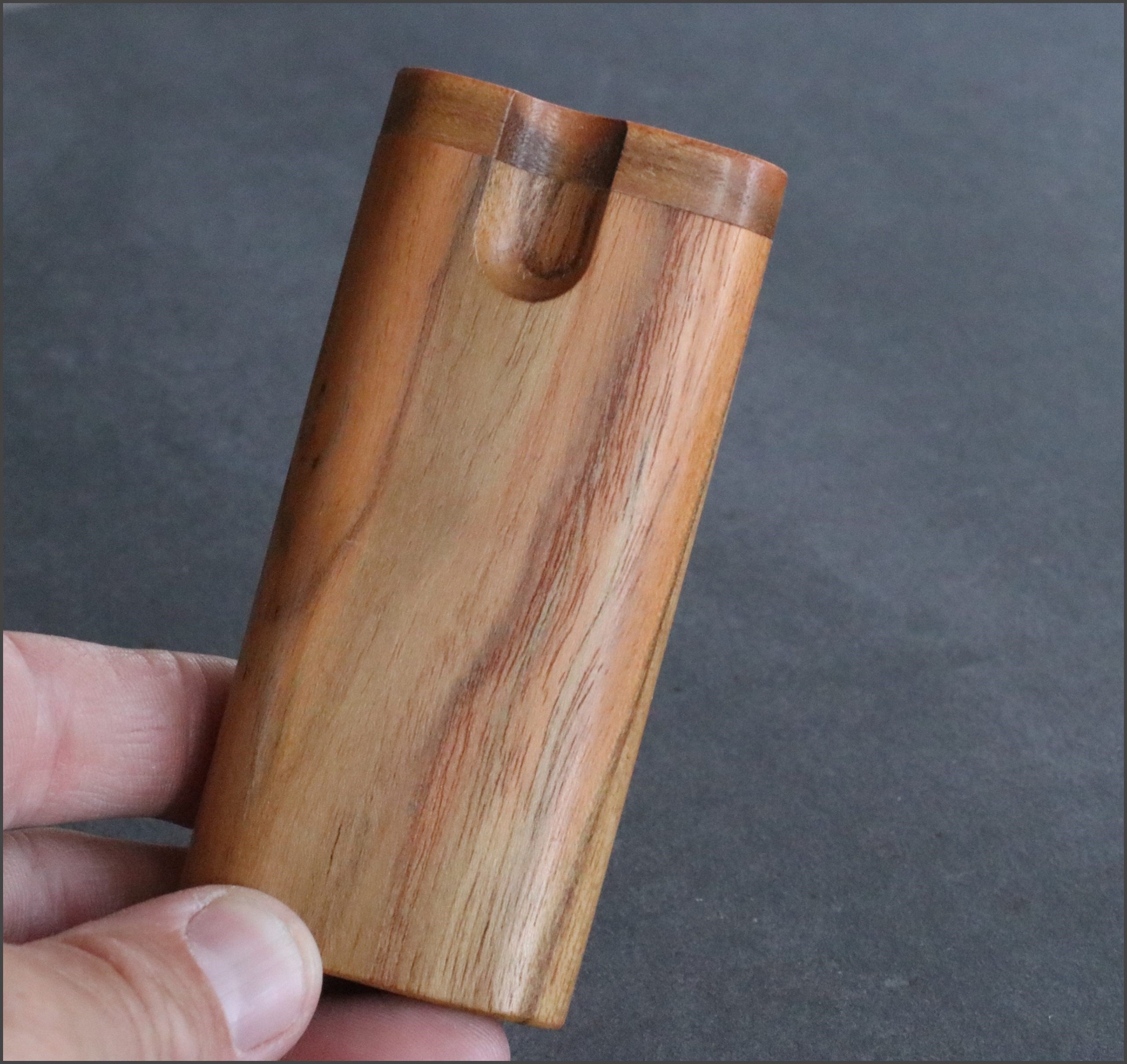 Teak Swivel Lid Dugouts with One Hitter Bats- Handcrafted Functional Art - Teak Swivel Lid Dugout
