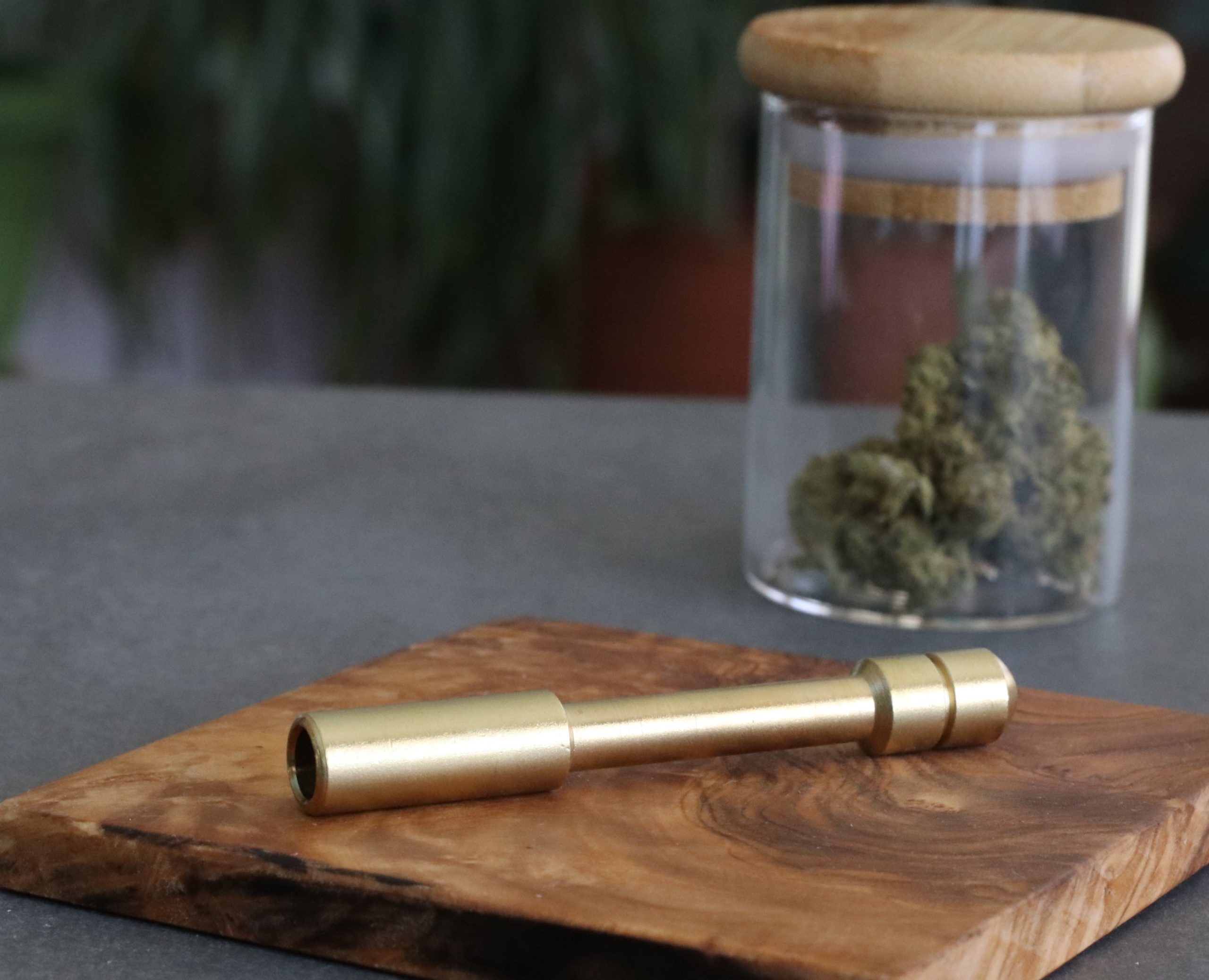 3" Brass One Hitter-Custom Design by American Hit Squad-model C - Brass One Hitter Pipe