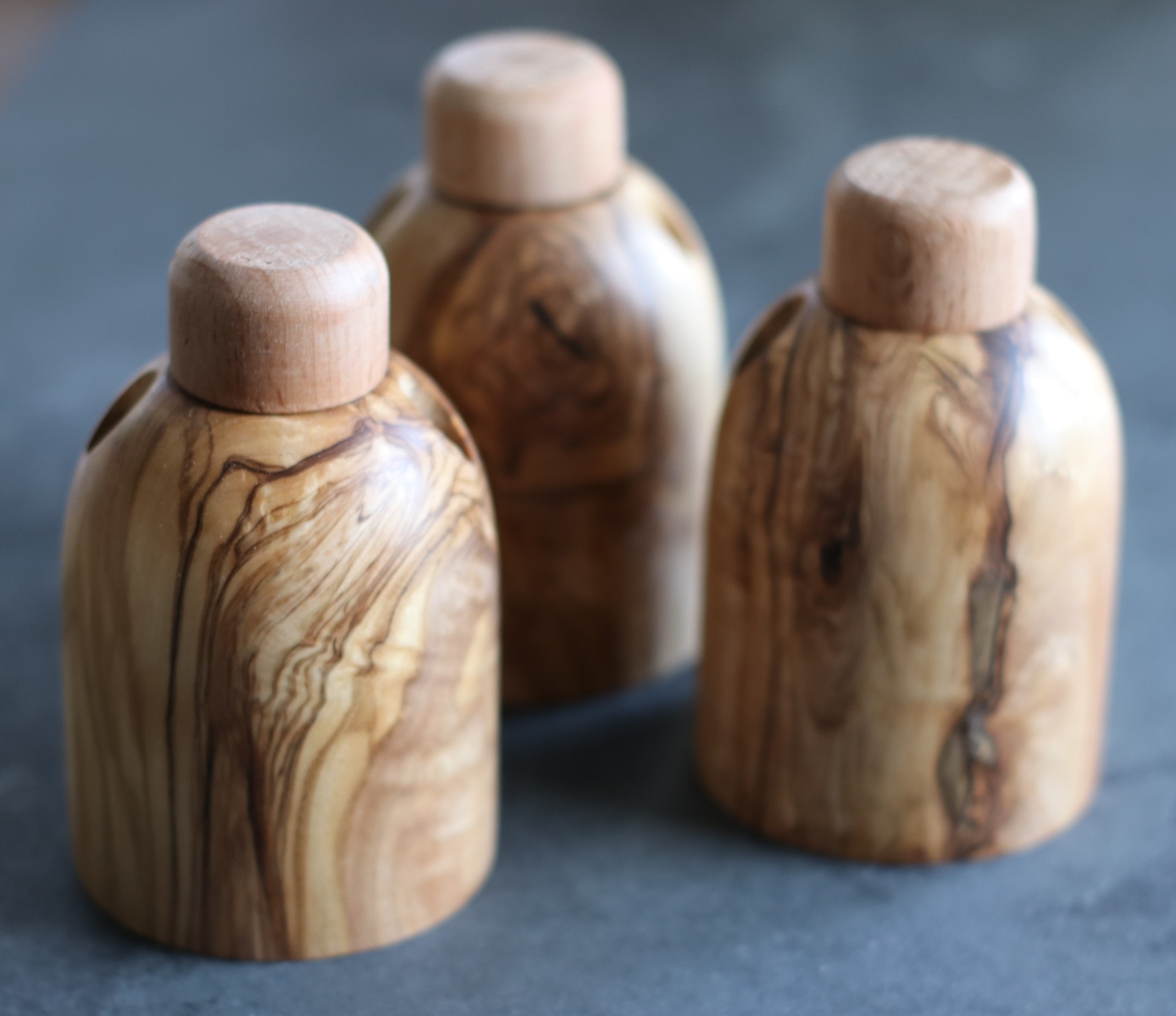 Olive Wood Tabletop Dugout- One Hitter Stash Box- Smoker's Gift