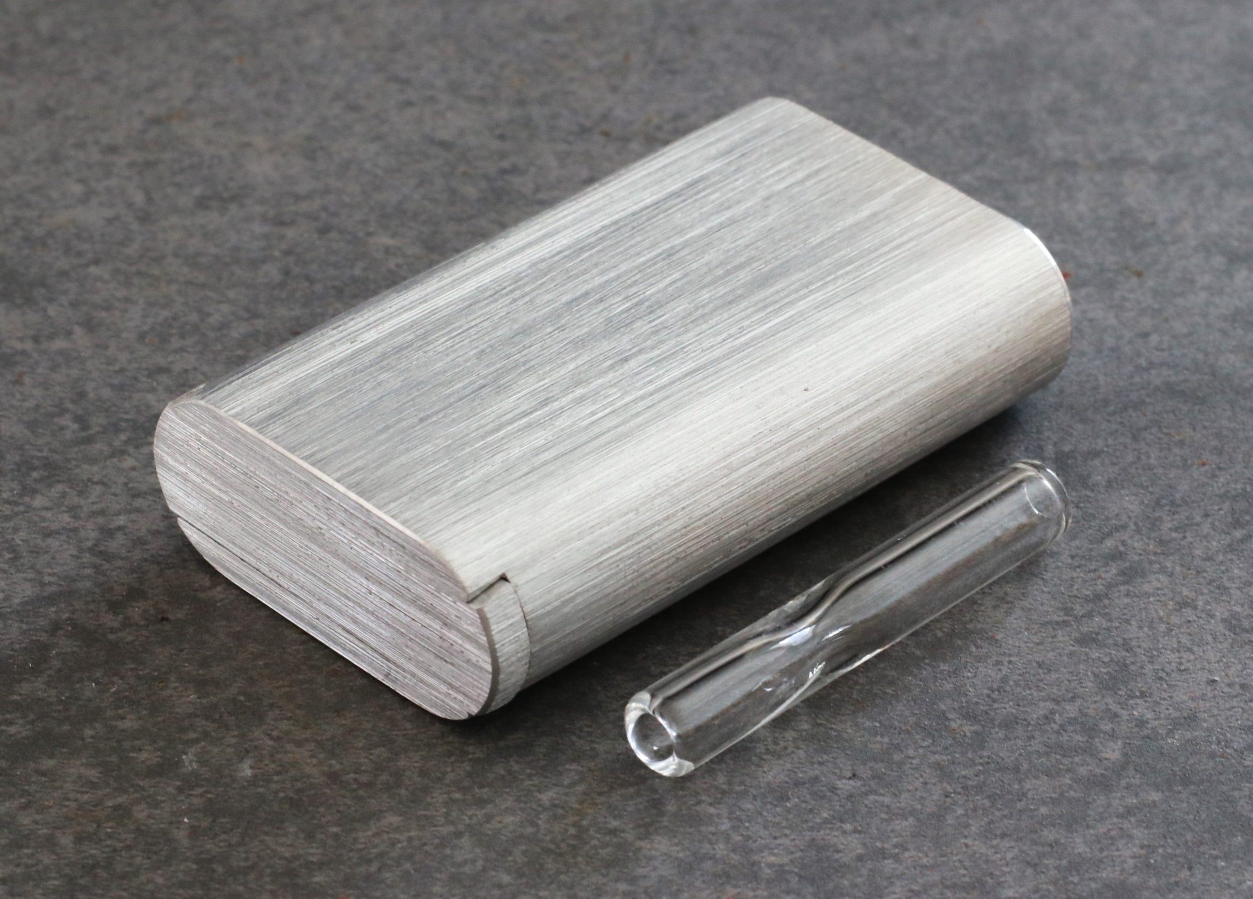 3" Aluminum Alloy Stash Box-Dugout Style-Custom One Hitter Pipe - Aluminum Slider Lid Dugout