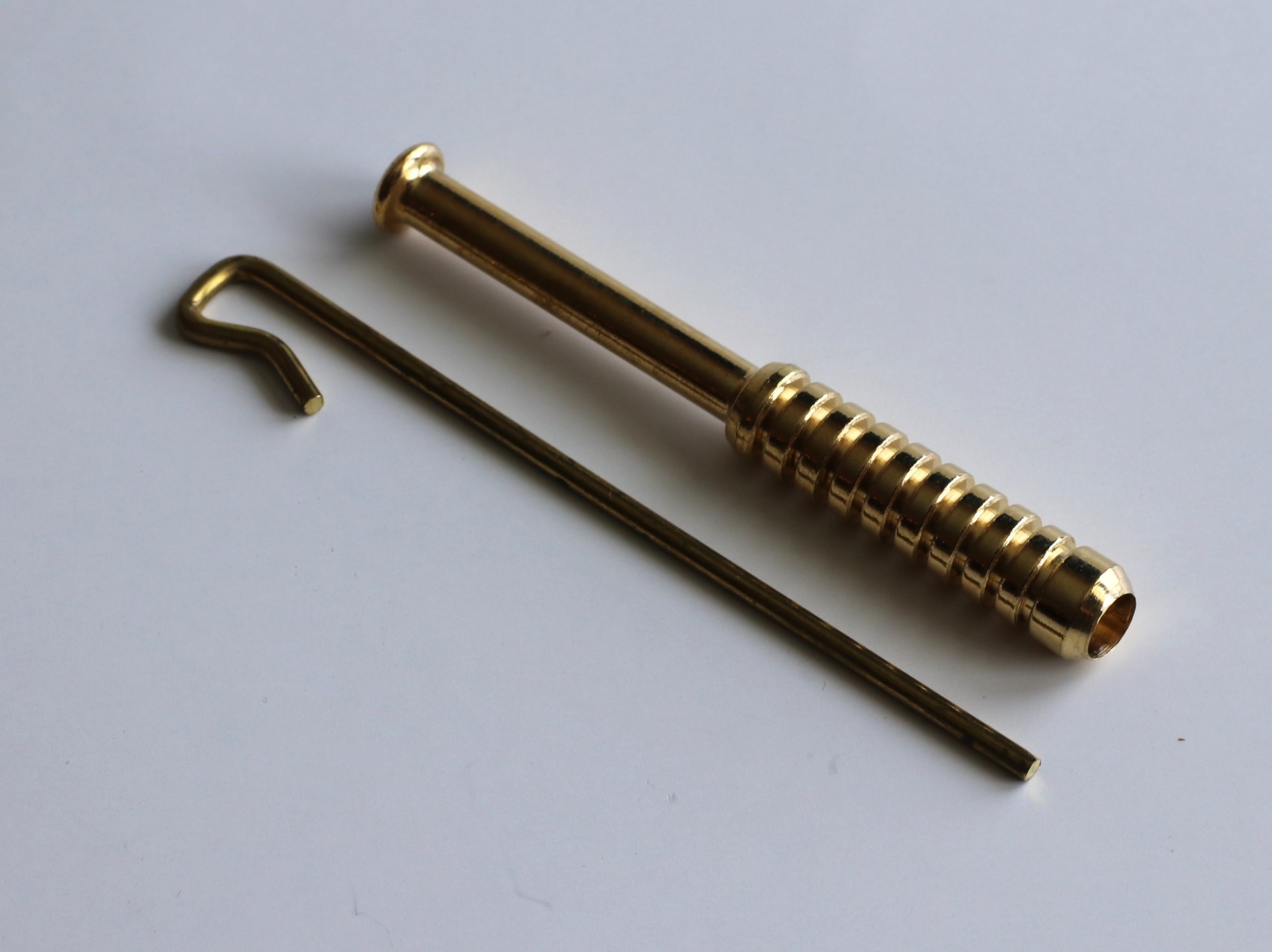 3.5" Brass Poker-Cleaning Tool for Dugouts & Pipes