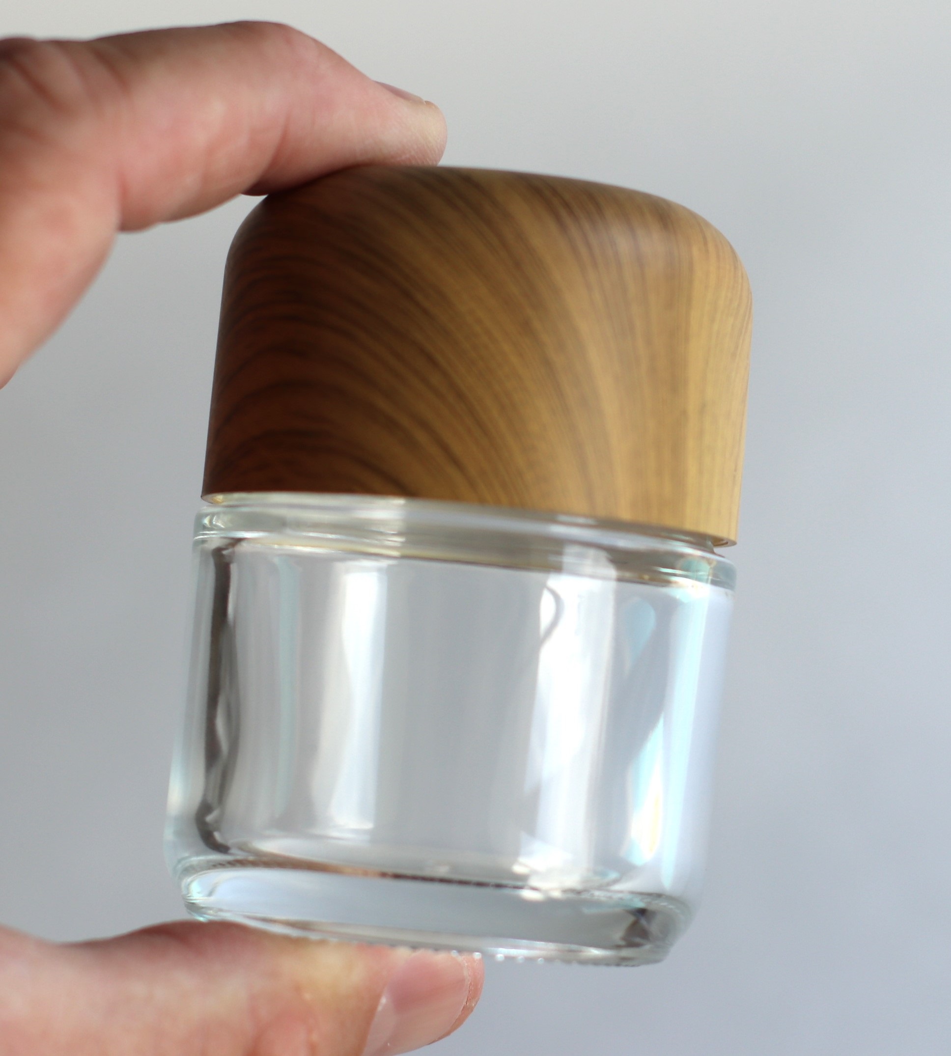 3" Glass Stash Jar-Smell Proof-Child Proof Lid-Safe and Secure Jar