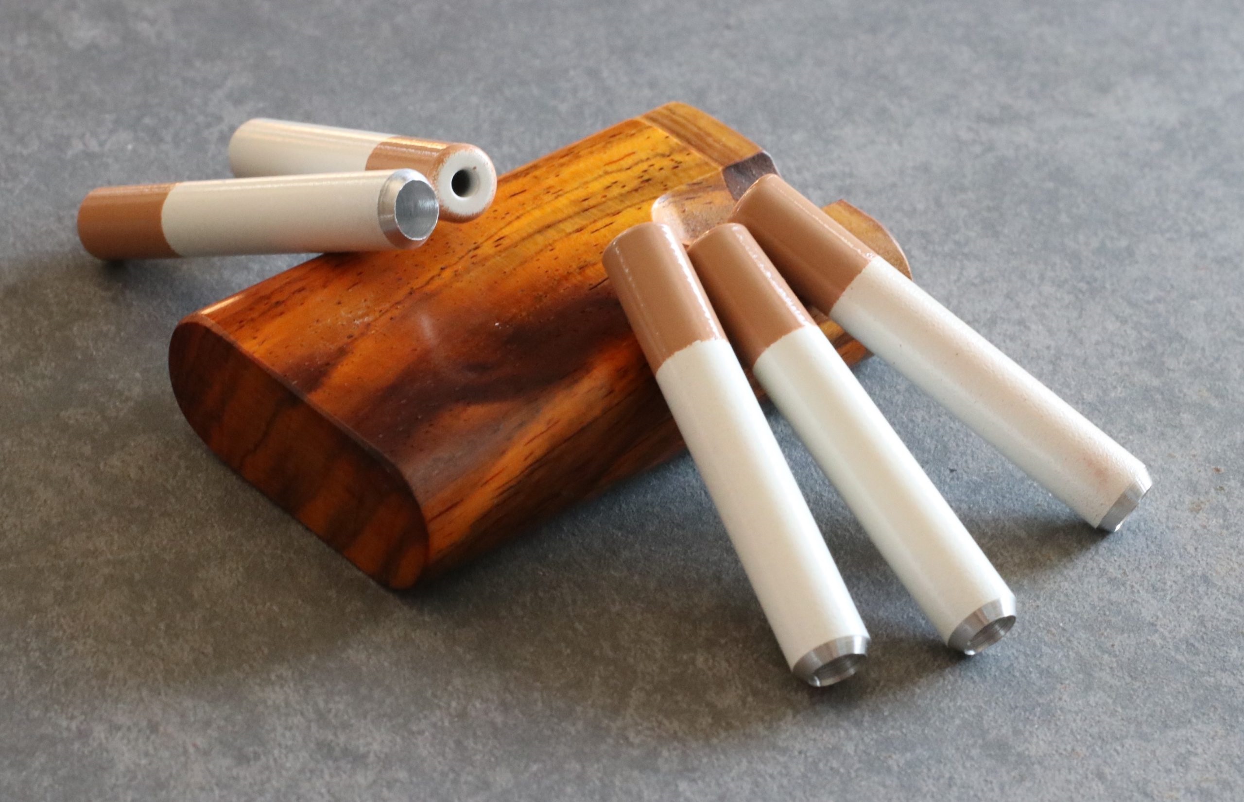 2" Metal Cigarette Pipes-One Hitter Pipe-Cigarette Style - Metal Cigarette One Hitter Pipes