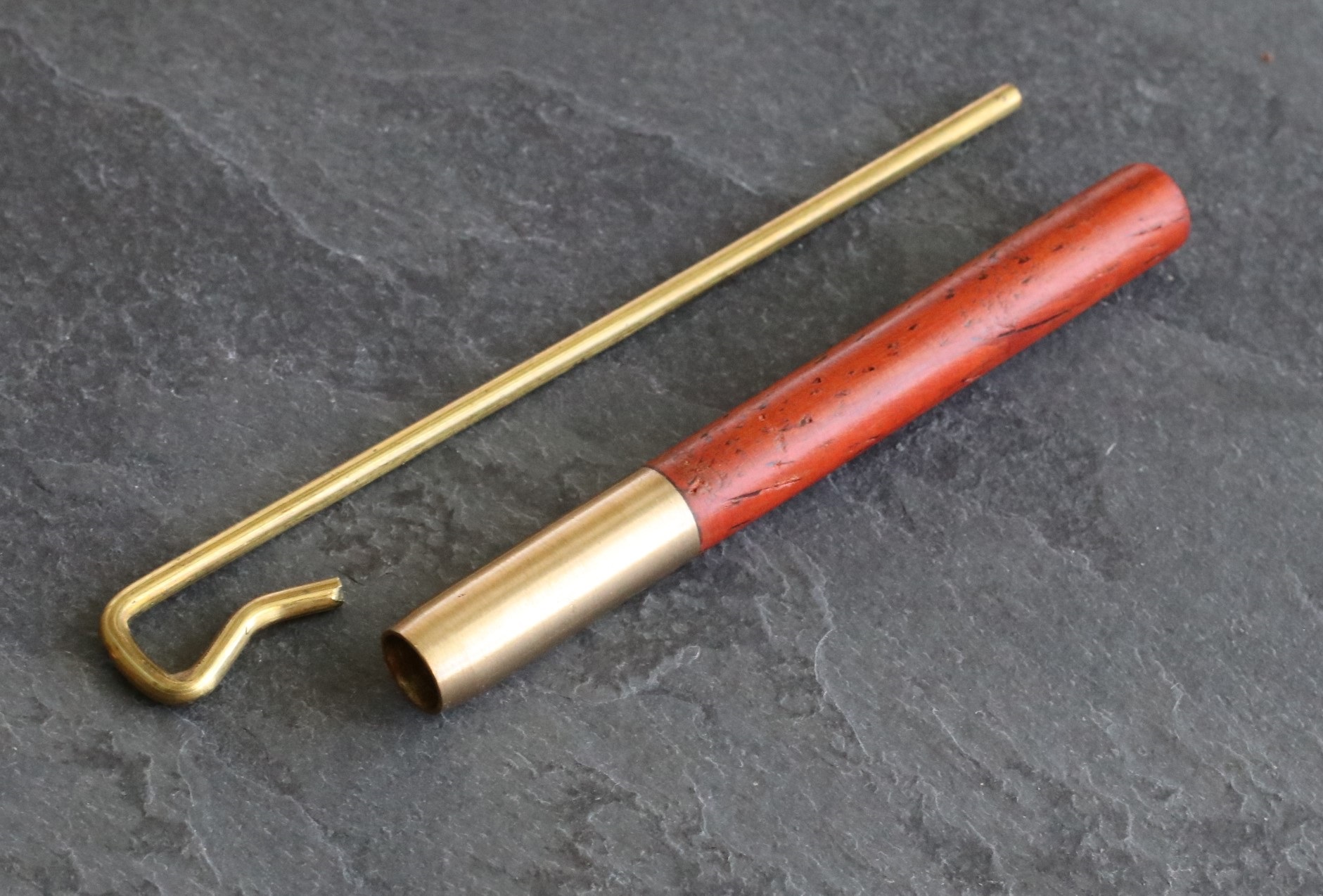3" Brass Pipes designed for 4" dugouts-Brass Tube/Wood Cover/Brass Poker included