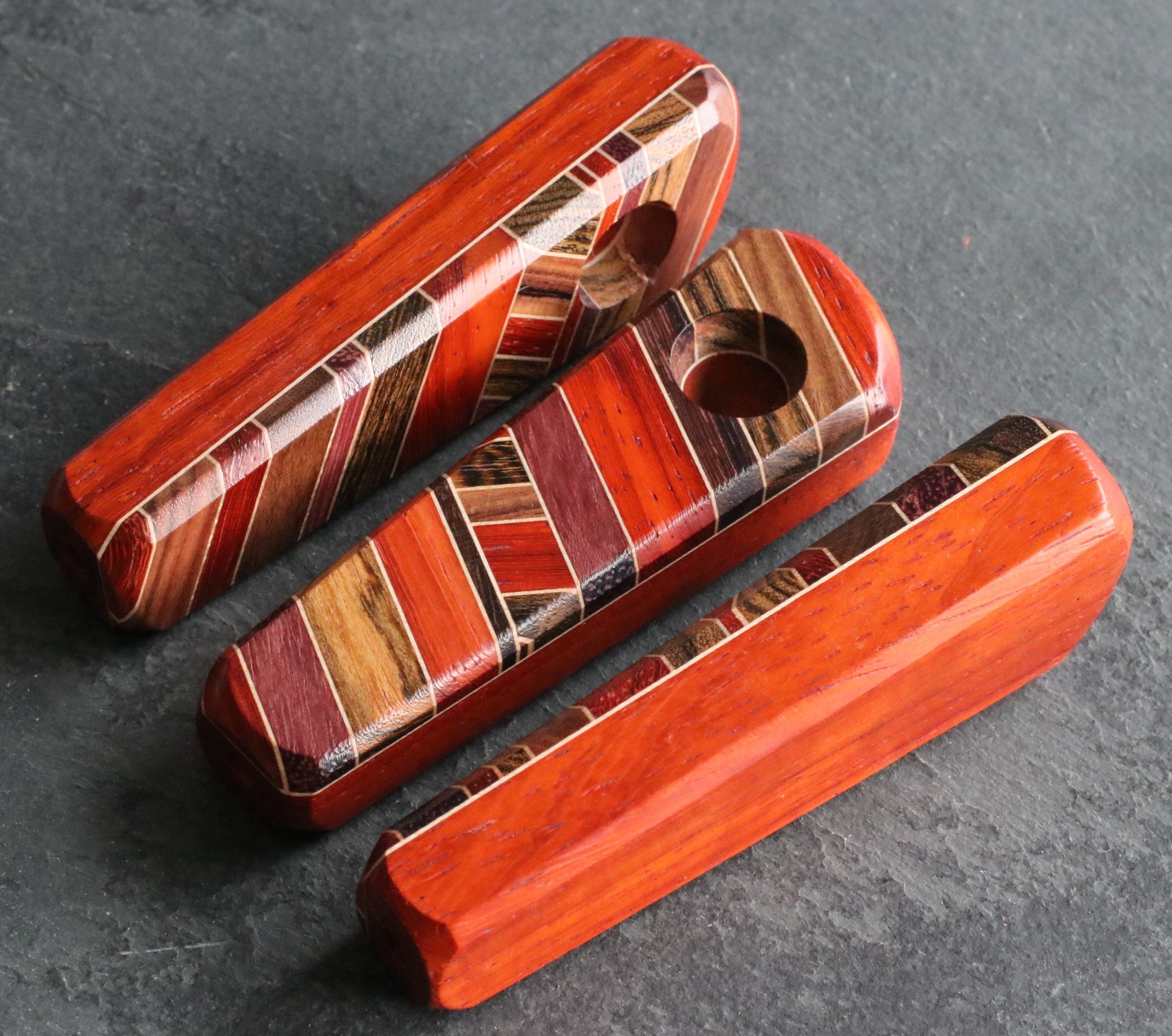 Exotic Wood Pipe-B32-3.75"-American Handcrafted Smoking Pipe - Crafted Wood Smoking Pipes