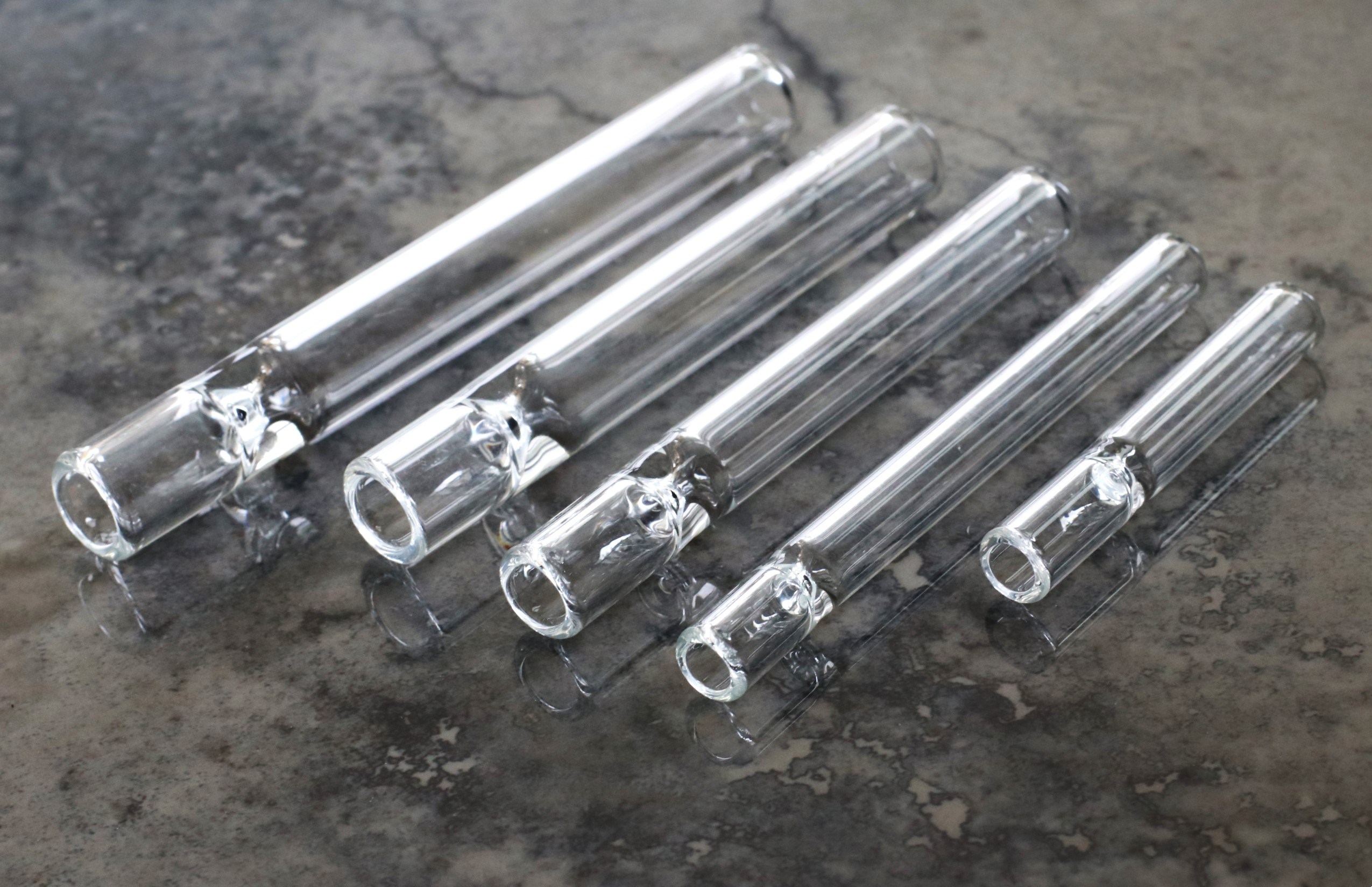 Glass One Hitter Pipes- All Sizes Available - Glass One hitter Pipes