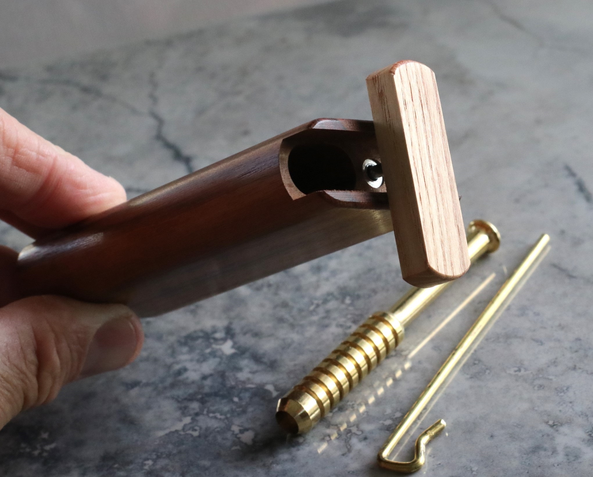 Caribbean Rosewood Dugouts & One Hitter Pipes-Snap Top Lids-American Crafted Stash Box