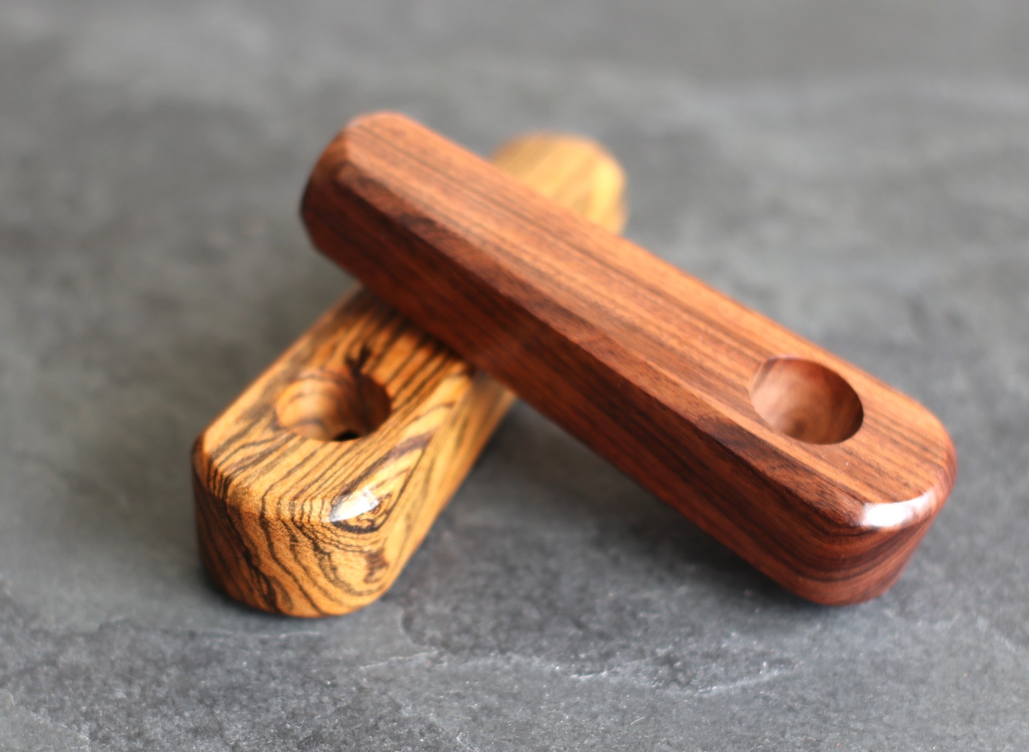 Exotic Wood Pipe-B12-3.25"-American Handcrafted Smoking Pipe - Exotic Wood Pipe