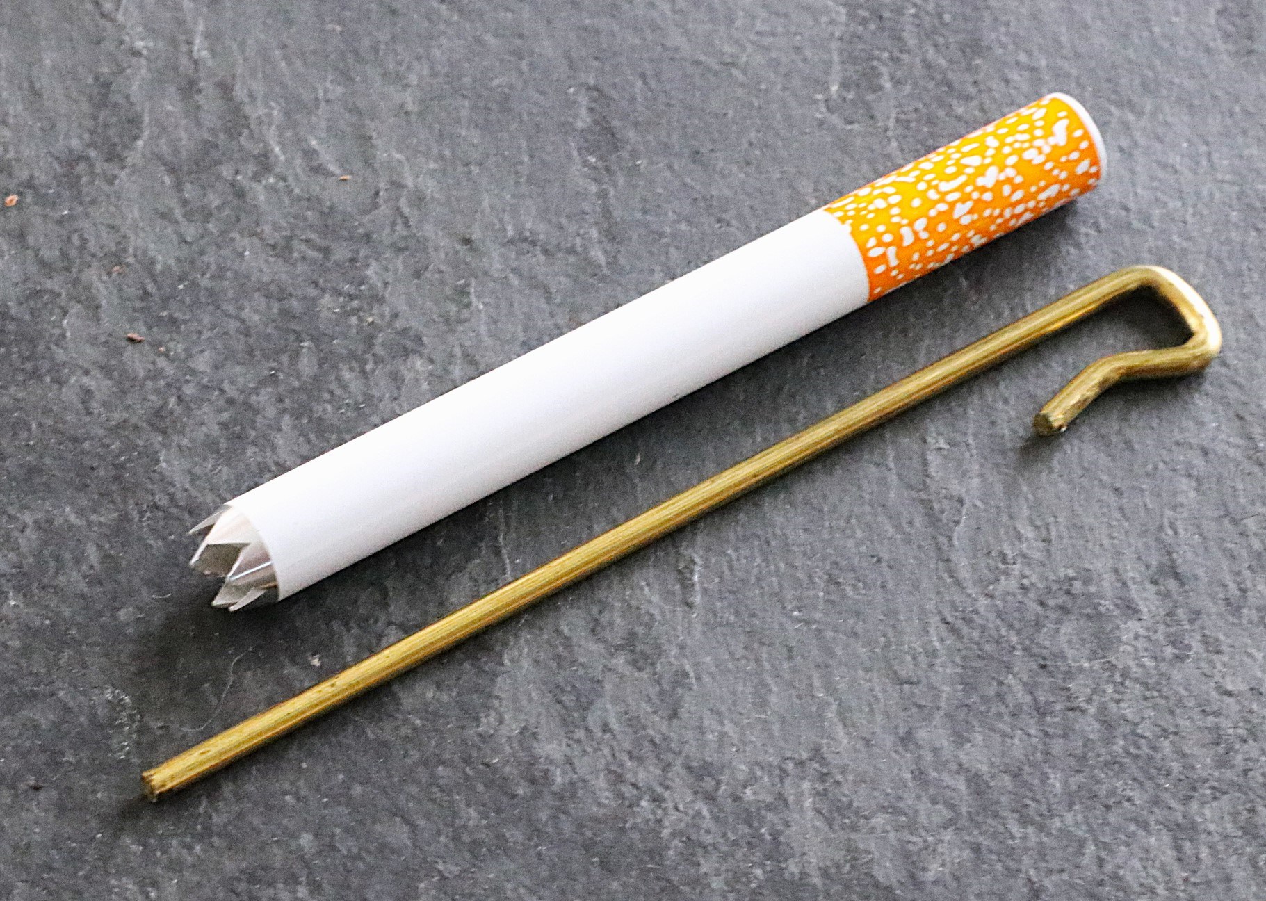 3" Grinder Tip One Hitter Pipe-Designed for 4" dugouts-Metal Smoking Pipe - Smoking Pipe