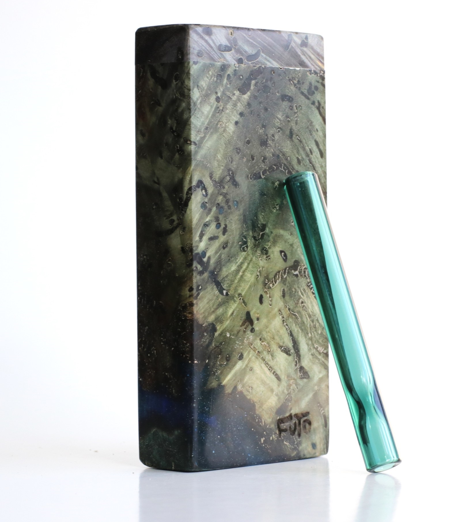 Galaxy Burl Futo Stash Box- Out of this World Wood Dugout- 4" Burled Wood- Best Quality