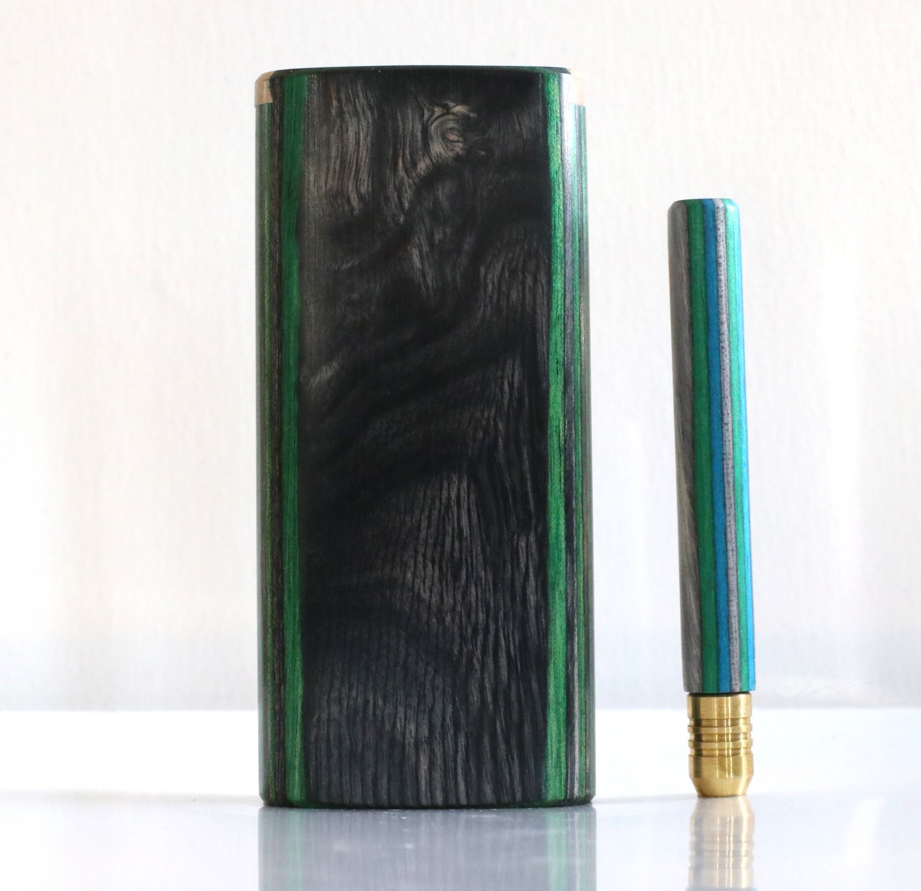 Diamond Wood Slider lid Dugout-Classic Smokers Stash Box - Diamond Wood Dugout