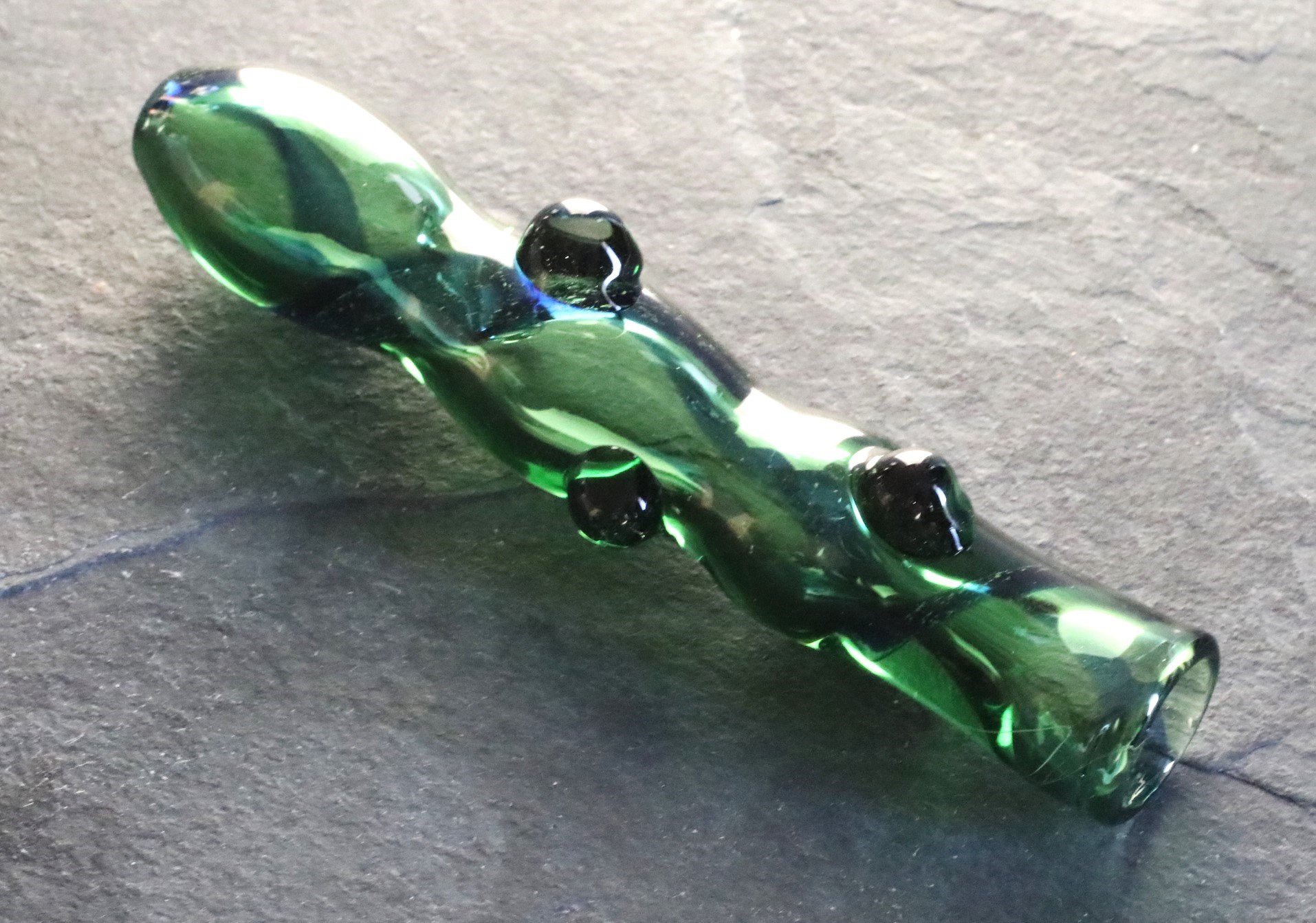 Goddess Glass Pipe- Party Glass Hitter- 4.5" Thick Glass Pipe - glass chillum