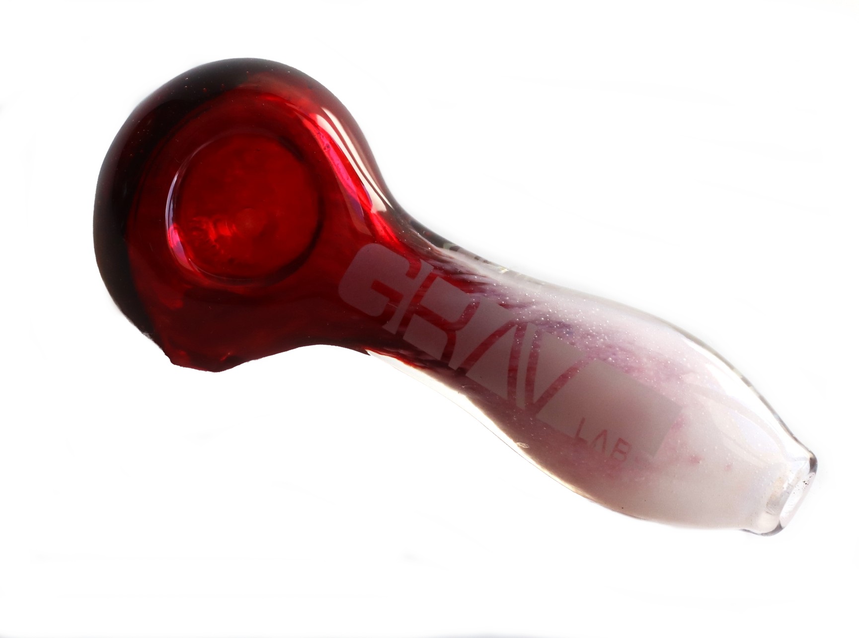4" Grav Labs Spoon Pipe 100mm-Multi-Colors - Glass Spoon Pipe by GRAV