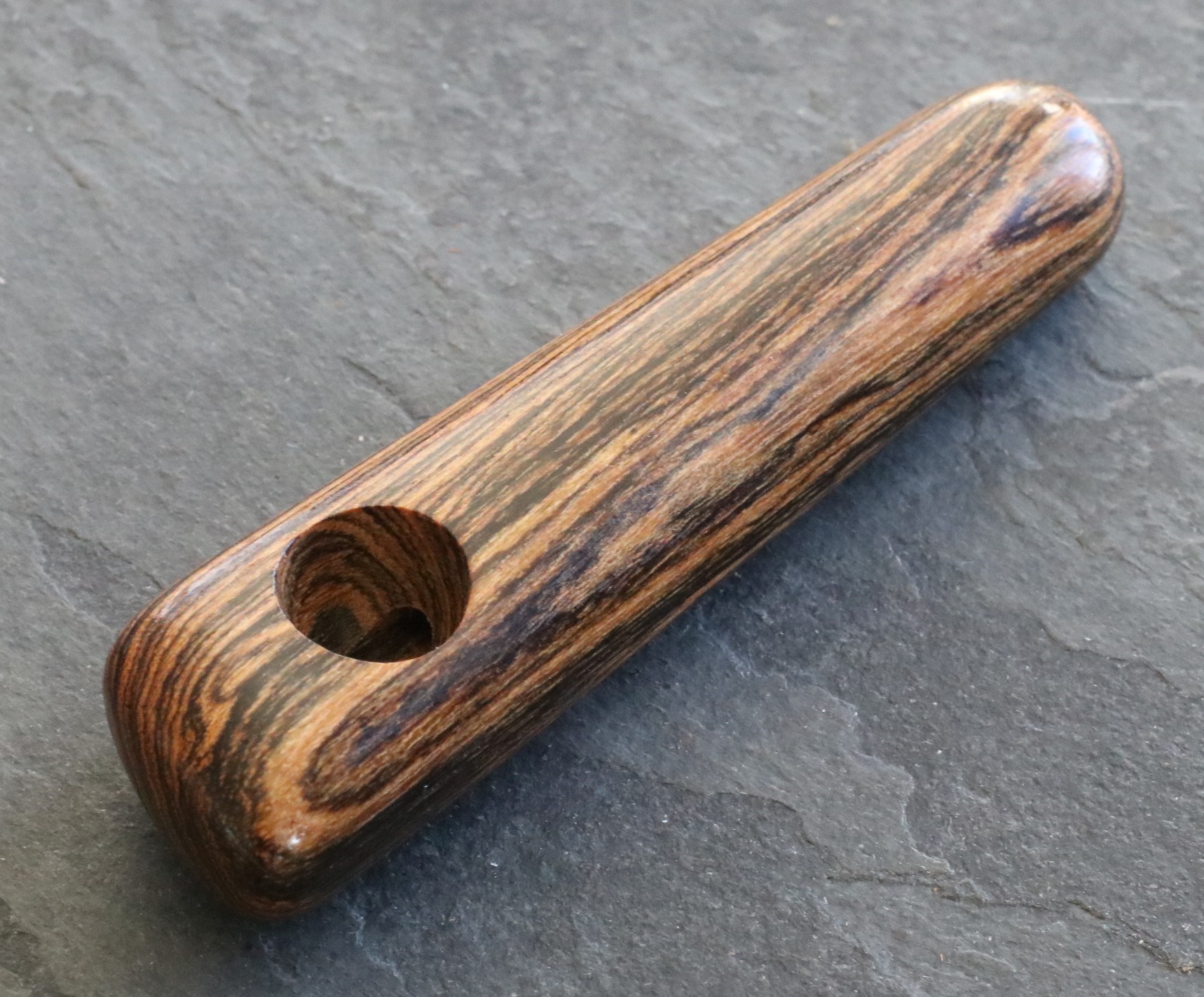 3.5" Exotic Wood Pipe-B30-Handcrafted American Wood Pipe - Traditional Smoking Pipe