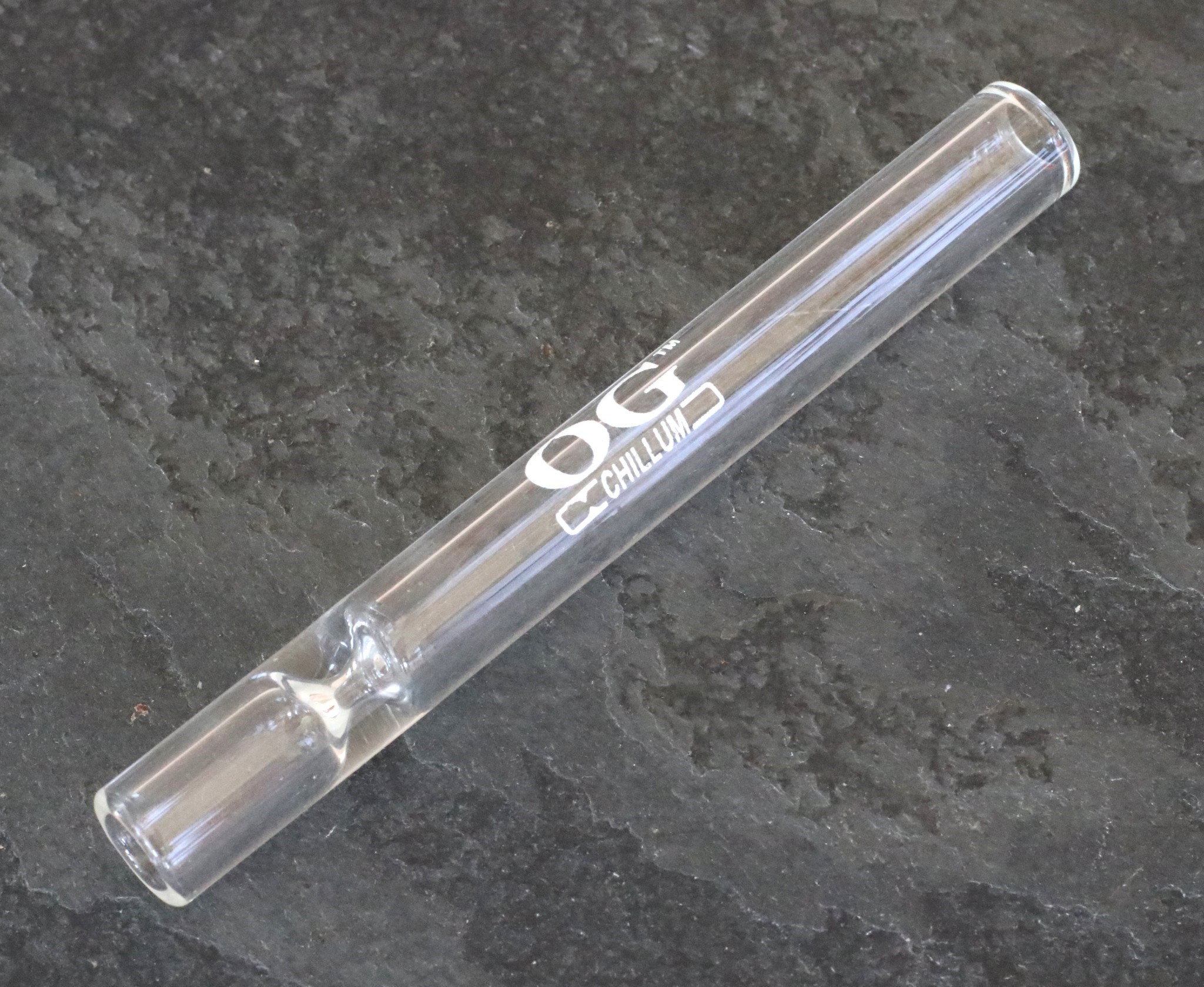 4" Glass One Hitter- OG- Solid Multi Hitter Pipe - Exotic Wood Smoking Pipe