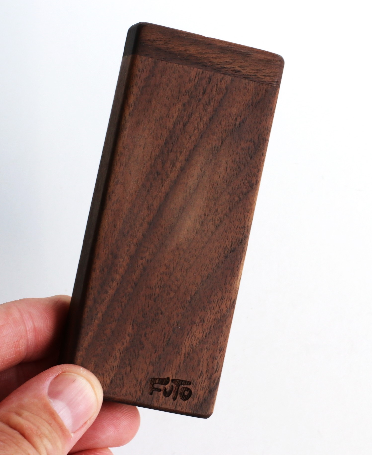 4.25" Tall Walnut Dugout-Old School Hitter Box by FUTO-World Class Stash Box - Futo Dugout One Hitter