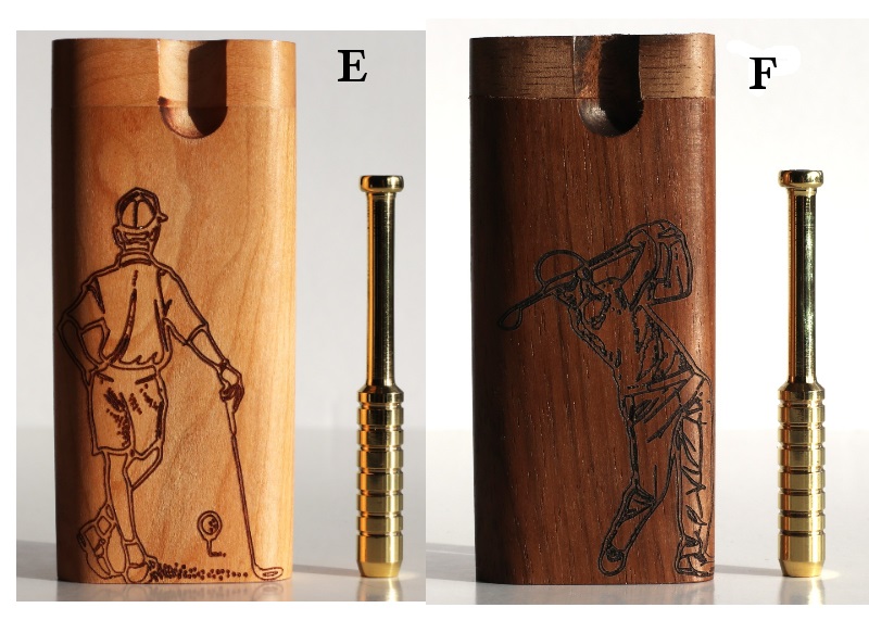 Golf Dugouts & One Hitters-Golf Themed Laser Engraved Stash Boxes - Golf Dugout by Better Life
