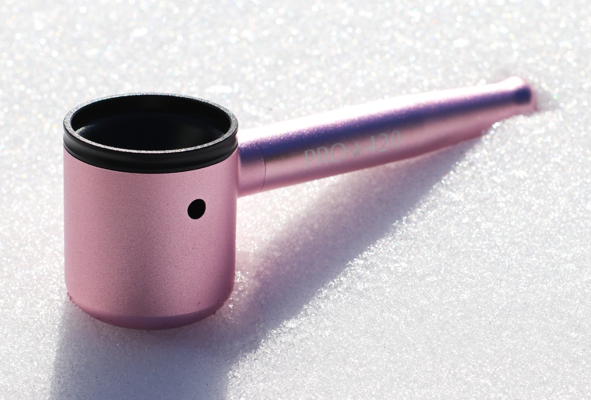PRO 420 Aluminum Alloy Pipe-Lifetime Use-Large Bowl-4.5" Length-Pink Heavy Duty Smoking Pipe