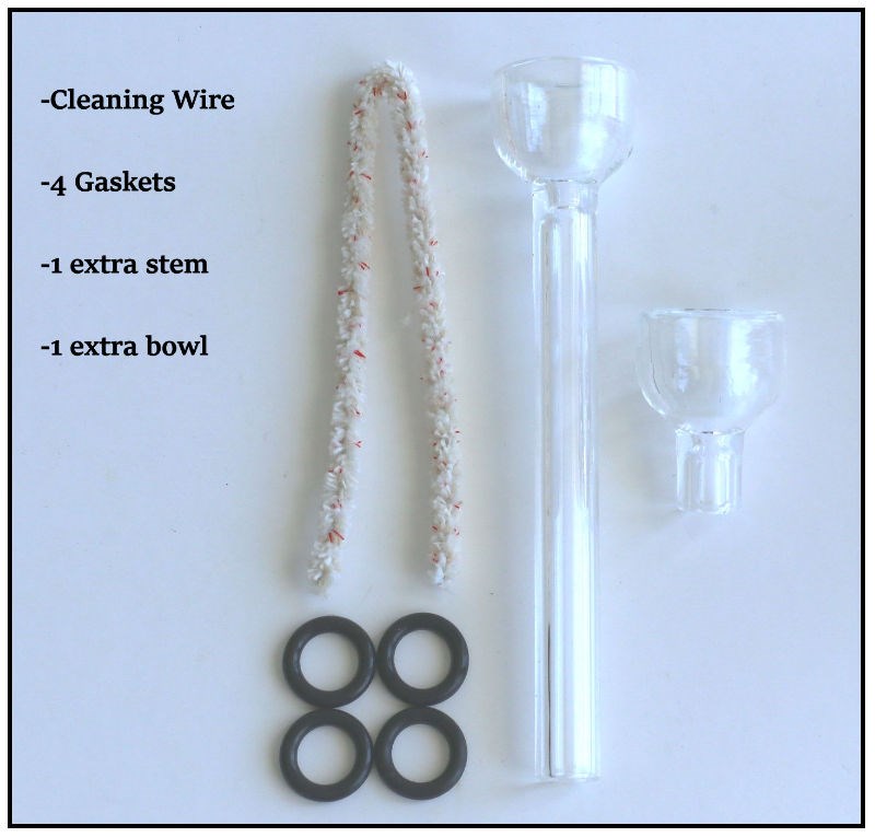 PRO420 Glass & Aluminum 6? Bubbler-Water Pipe-Easy to Clean-Perfect Small Bubbler