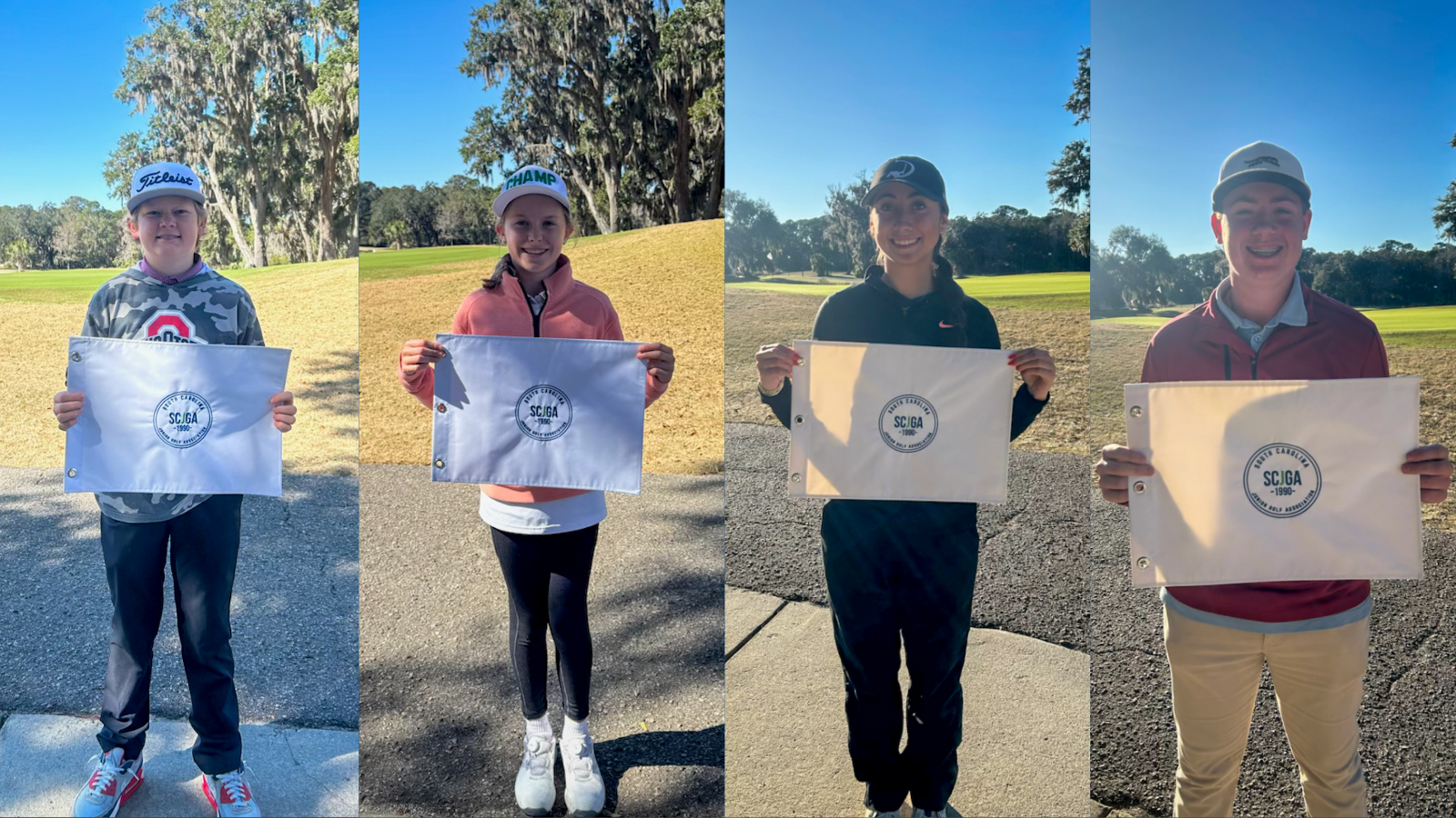 Cat Island Club One Day Champions: Mac McGirt, Eloise Fetzer, Caitlyn Gaines, and Brady Senn