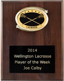 OV79 Special Value Lacrosse Plaque FREE Engraving