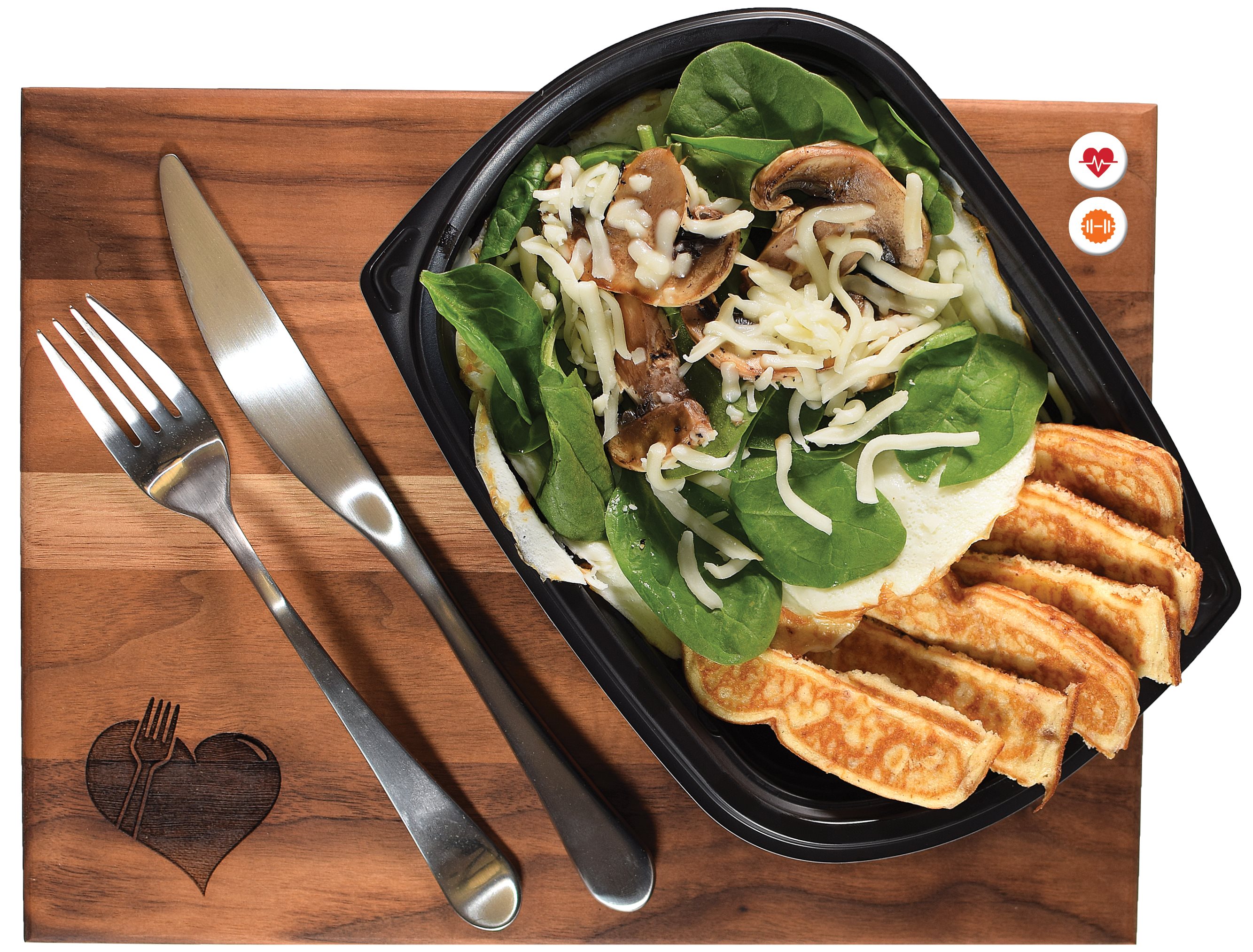Spinach and Mushroom Omelette