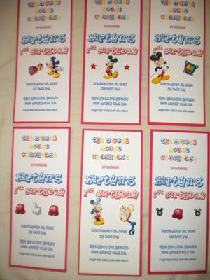 Birthday Invitations Mickey Mouse